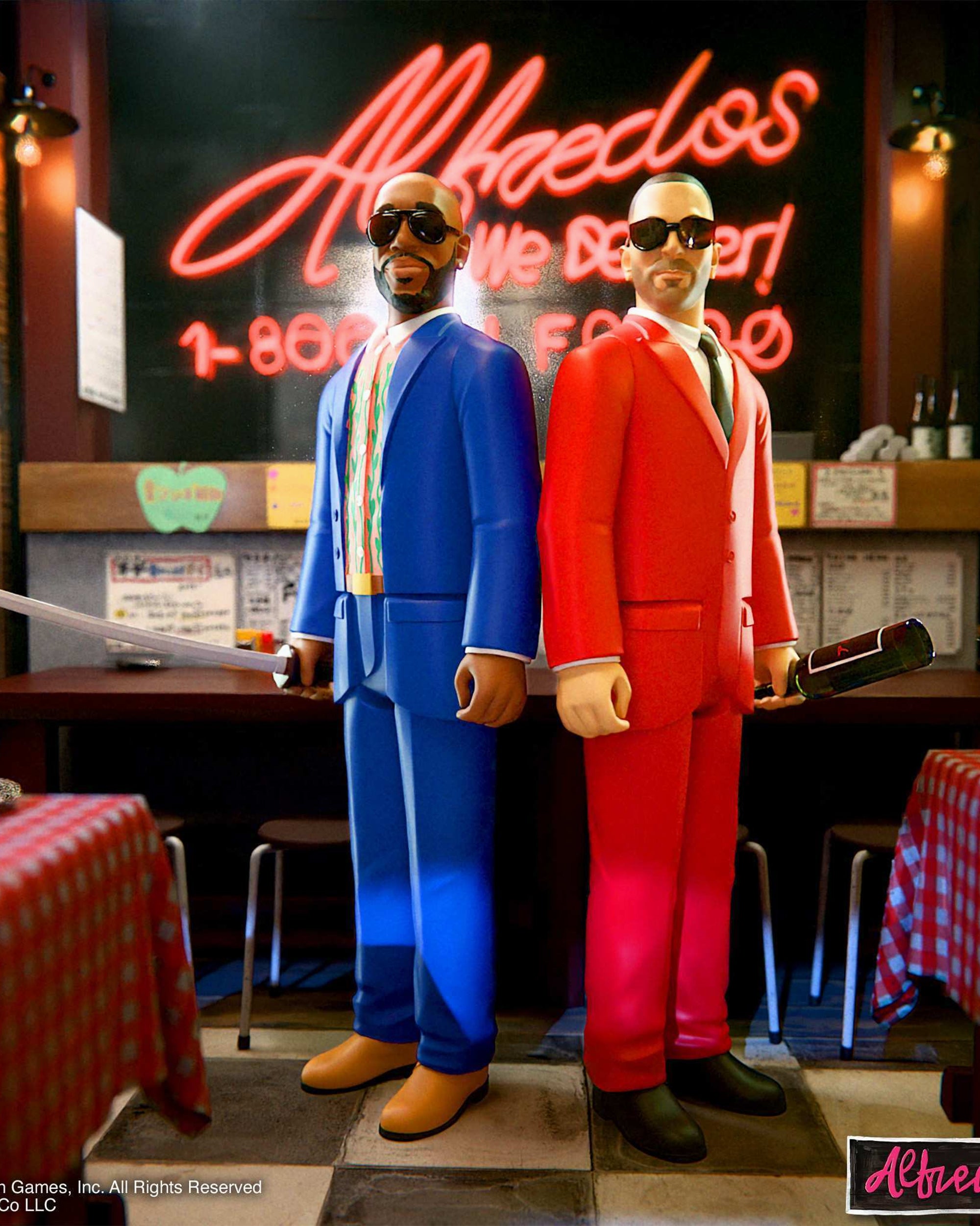 Art Toys Super7 ReAction Alfredo Freddie Gibbs and The Alchemist 2-Pack - S7RFALFREDOFG