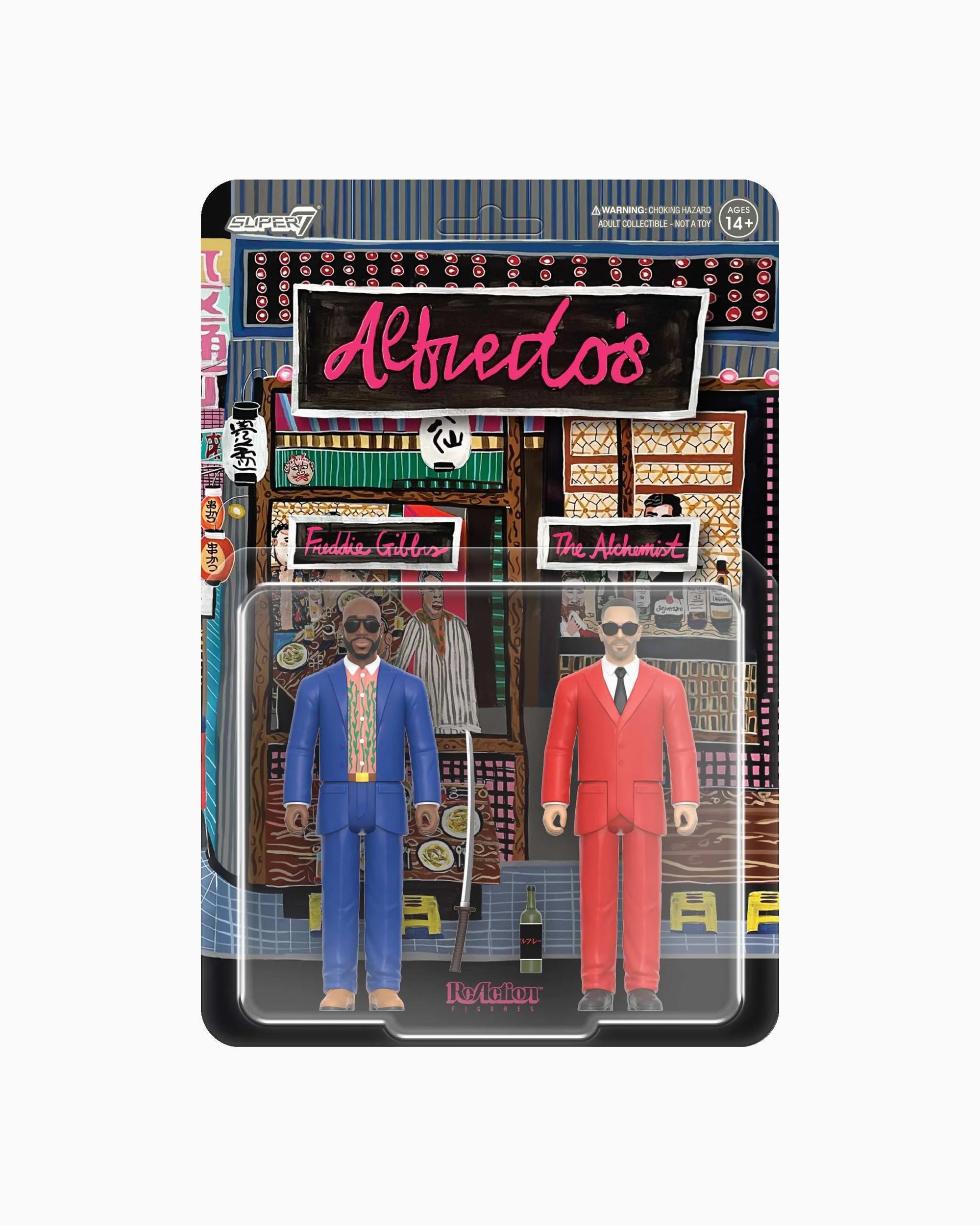 Art Toys Super7 ReAction Alfredo Freddie Gibbs and The Alchemist 2-Pack - S7RFALFREDOFG