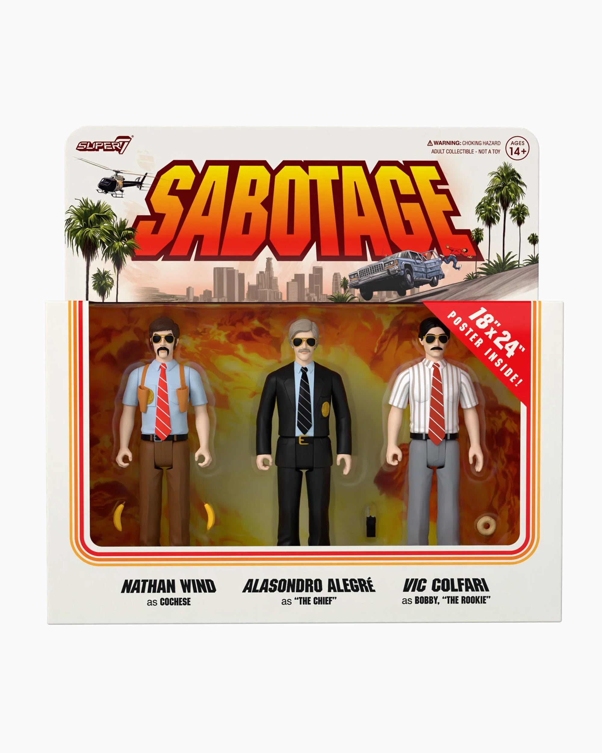 Beastie Boys Sabotage 片面プレス　３インチ Super7 ReAction Beastie Boys - Sabotage (3 Pack)