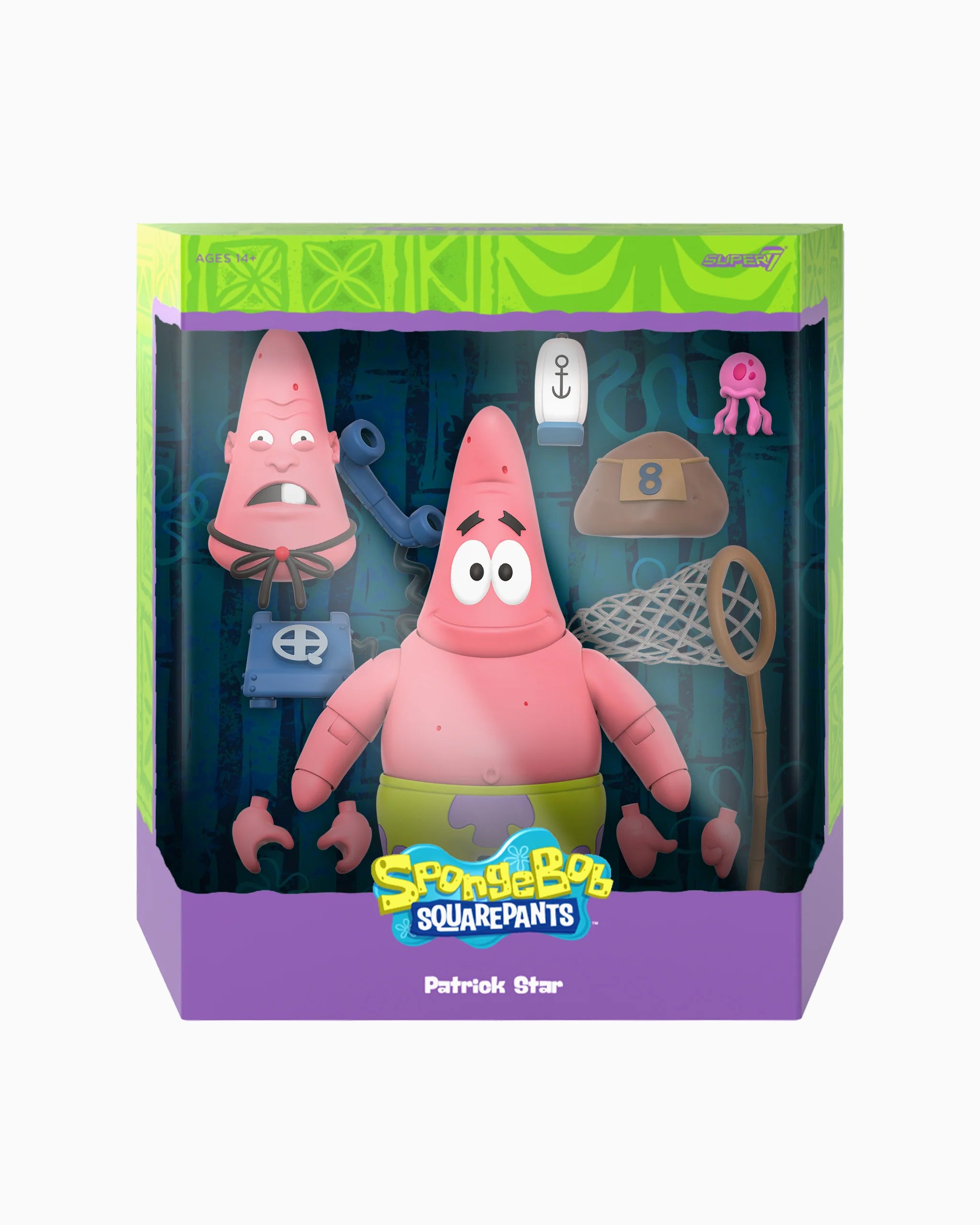 Art Toys Super7 Ultimates! Spongebob Squarepants - Patrick - S7ULTSPSQPTK