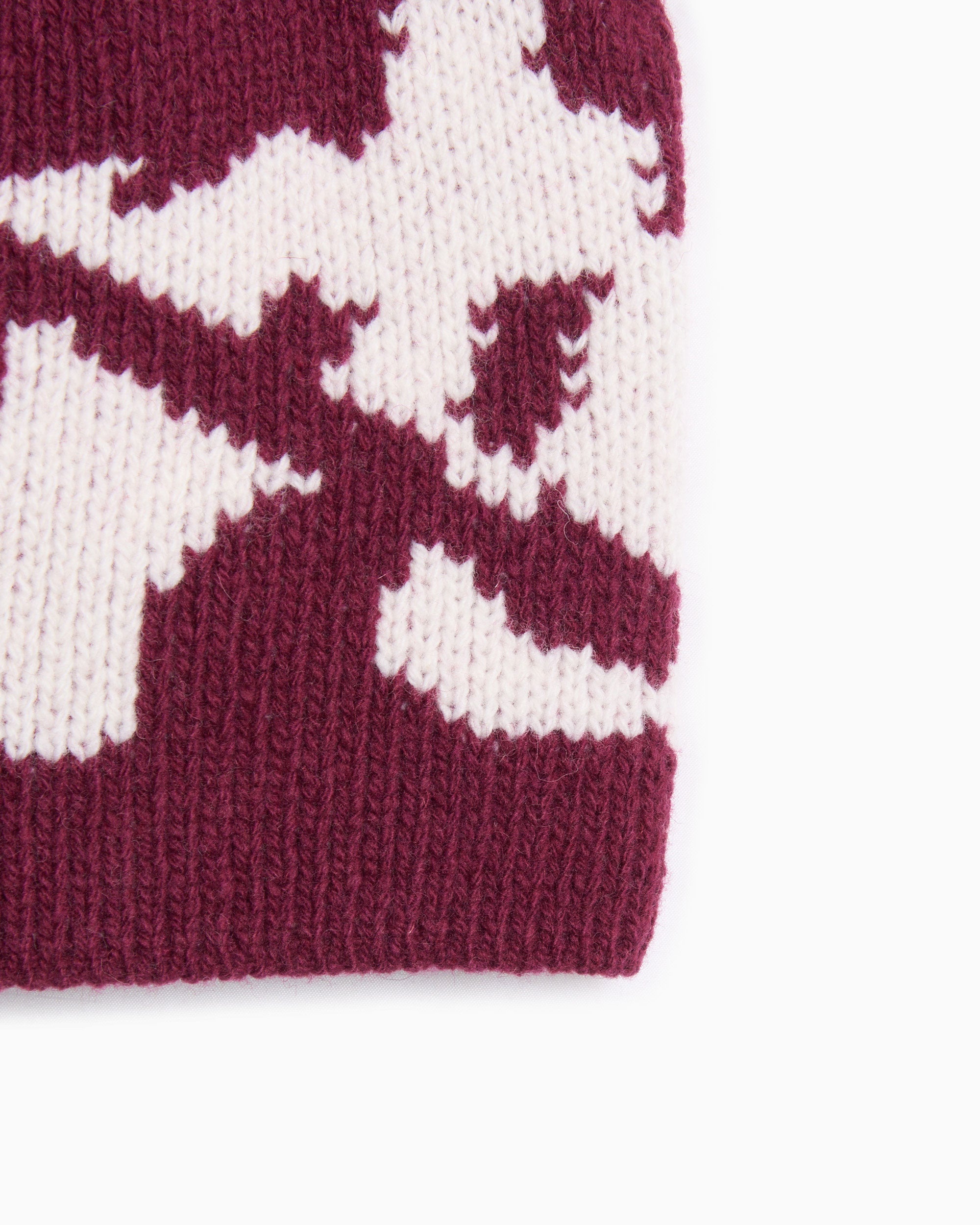 Beanies & Hats Arte Antwerp Ripped Arte Side Unisex Beanie - AW25-154AC-Bordeaux