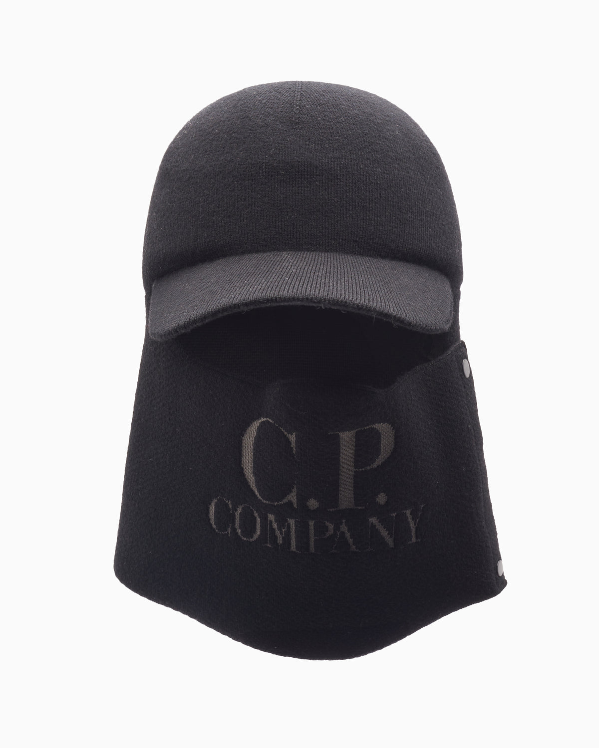 CP Company Unisex Extrafine Merino Wool Visor Neck Cap Unisex Cap