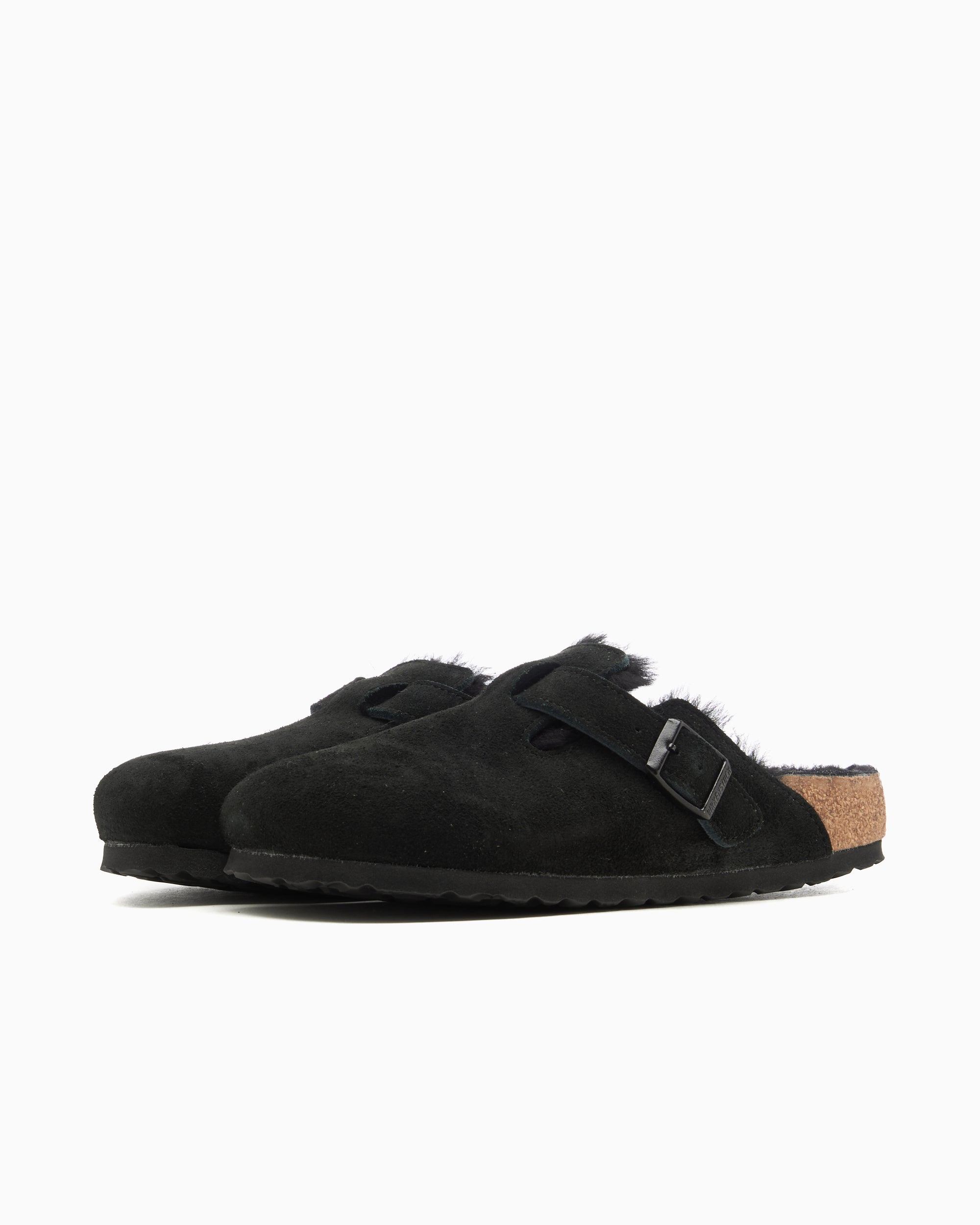 Clogs BIRKENSTOCK Boston Shearling Suede Leather Narrow - 259883