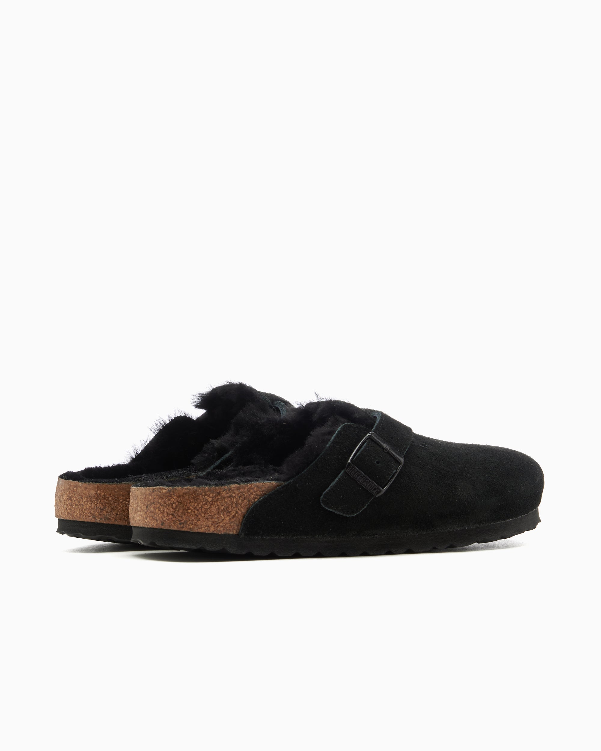 Clogs BIRKENSTOCK Boston Shearling Suede Leather Narrow - 259883