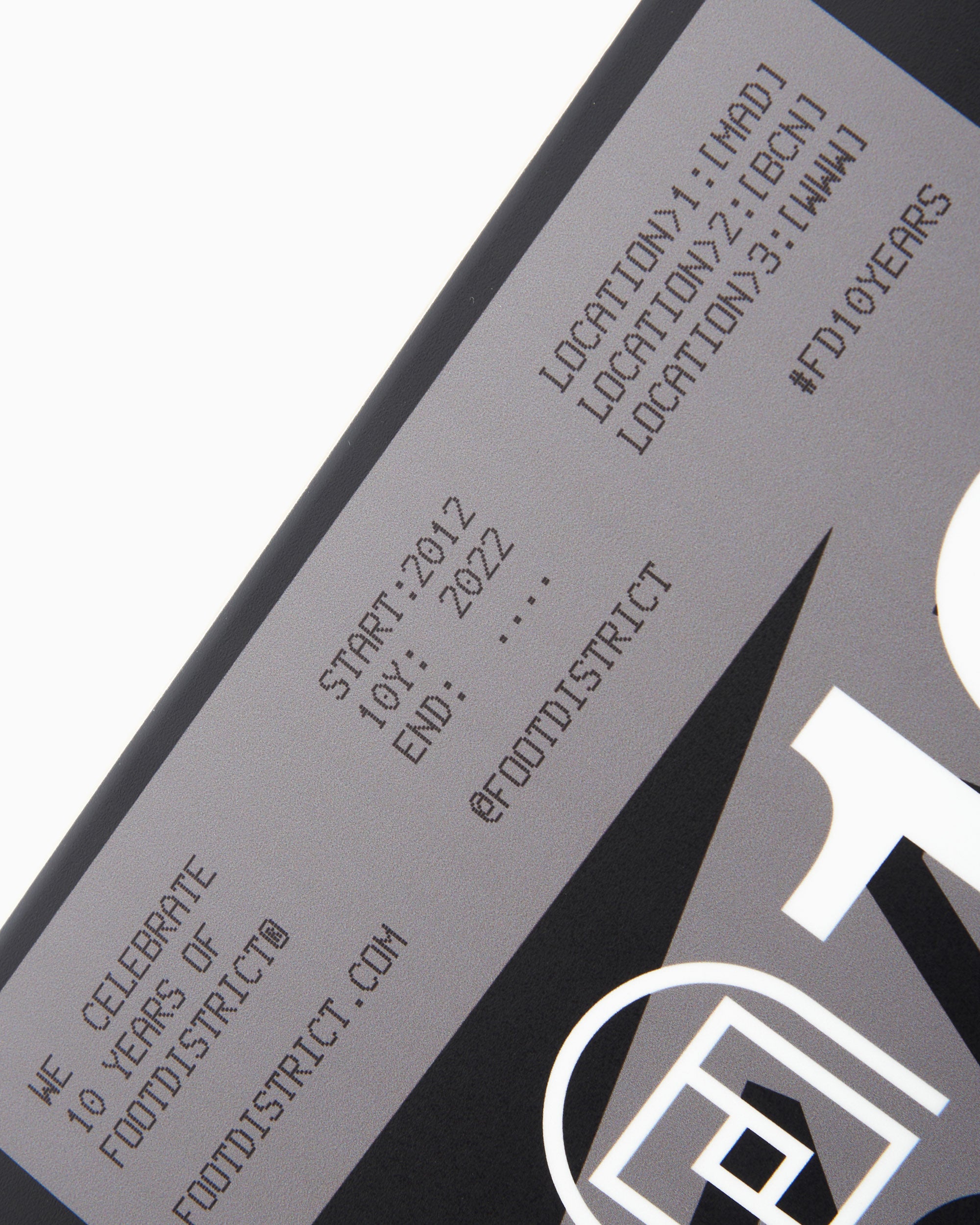 Decoration FOOTDISTRICT 10th Anniversary FD10Y Skateboard - SKATEFD10