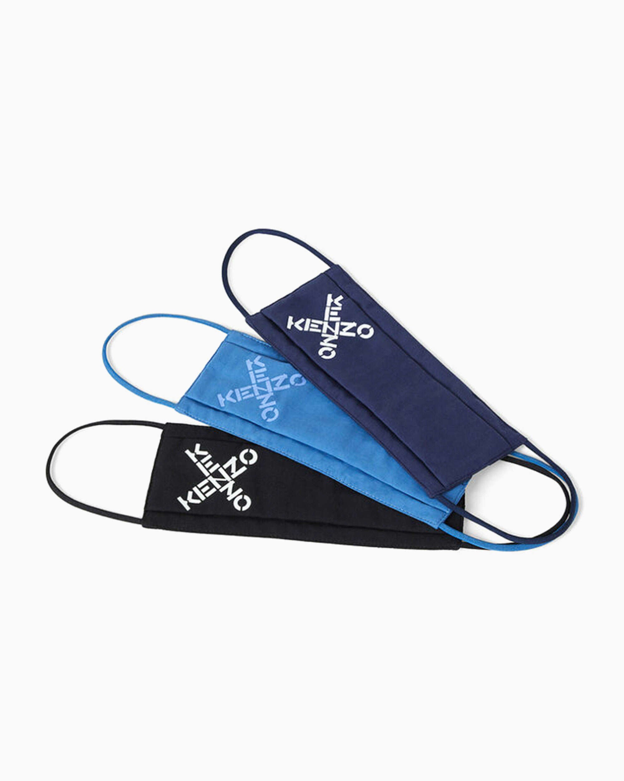 Fase Masks Kenzo Logo Face Mask (3 Pack) Unisex Face mask - FA68MK221SCB-MUB