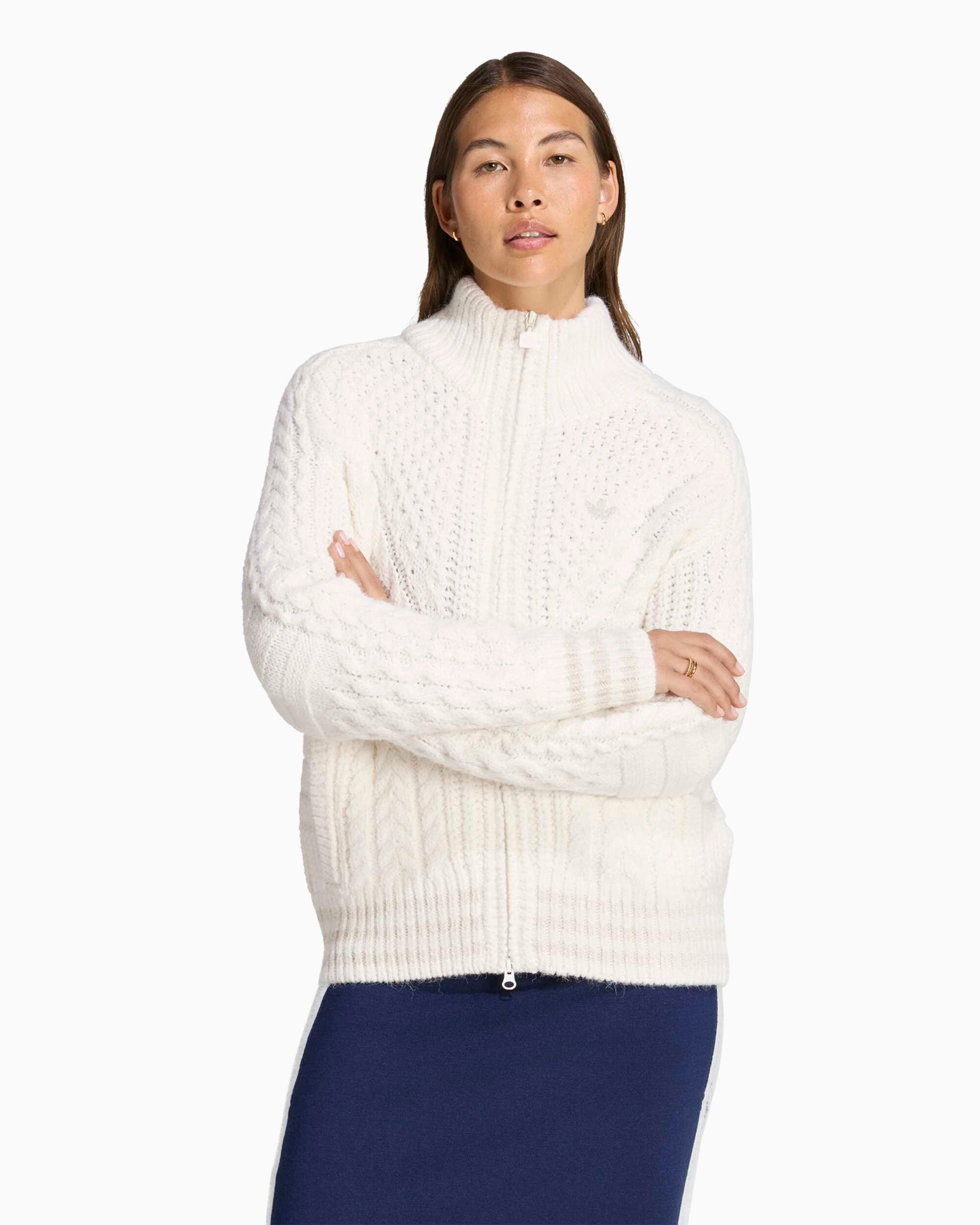 Jackets Coats adidas Originals Cable Knit Firebird Relaxed Women's Cardigan - KT2290