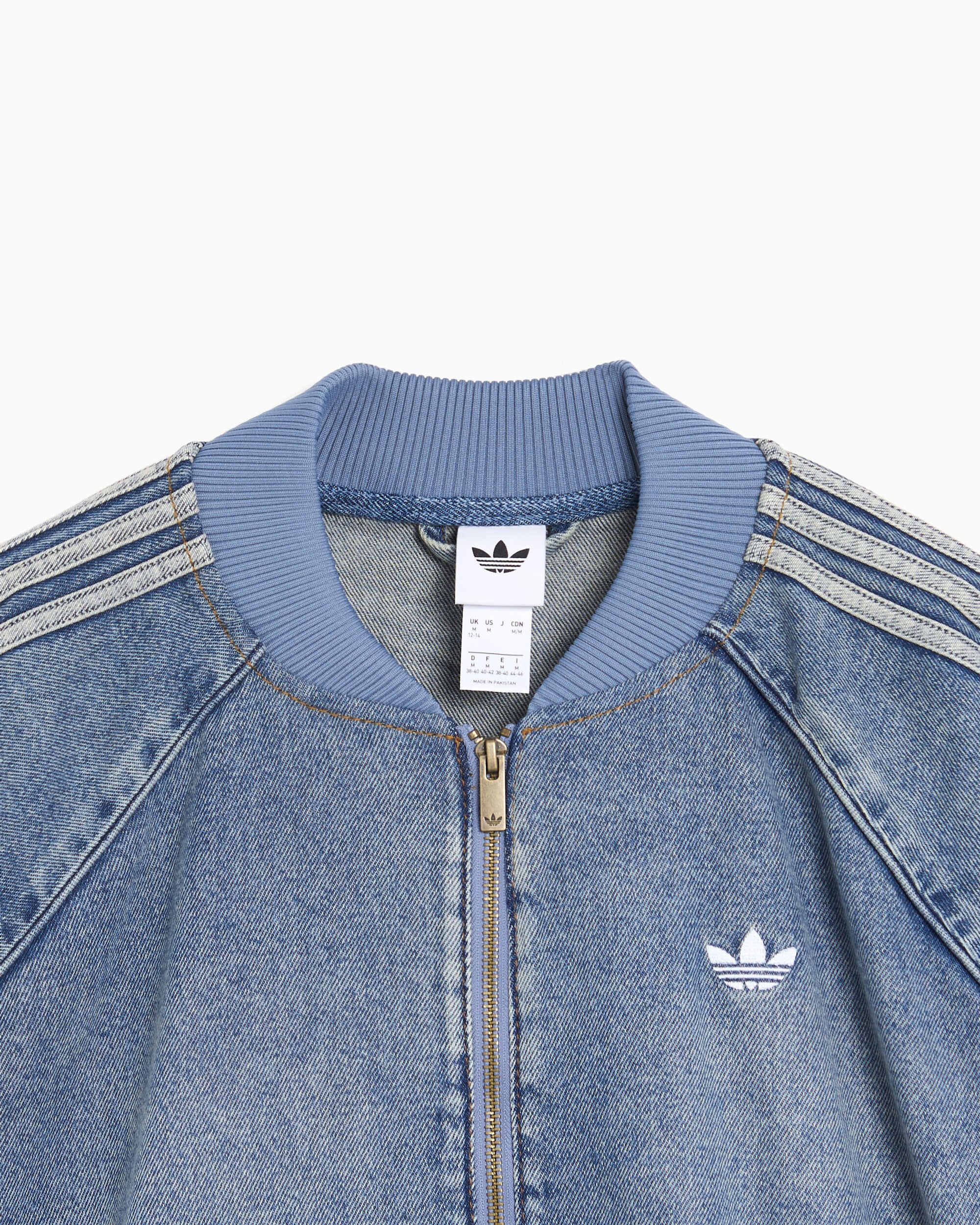 Jackets Coats adidas Originals Denim 3 Stripes Oversize Women's Track Jacket - KQ6473