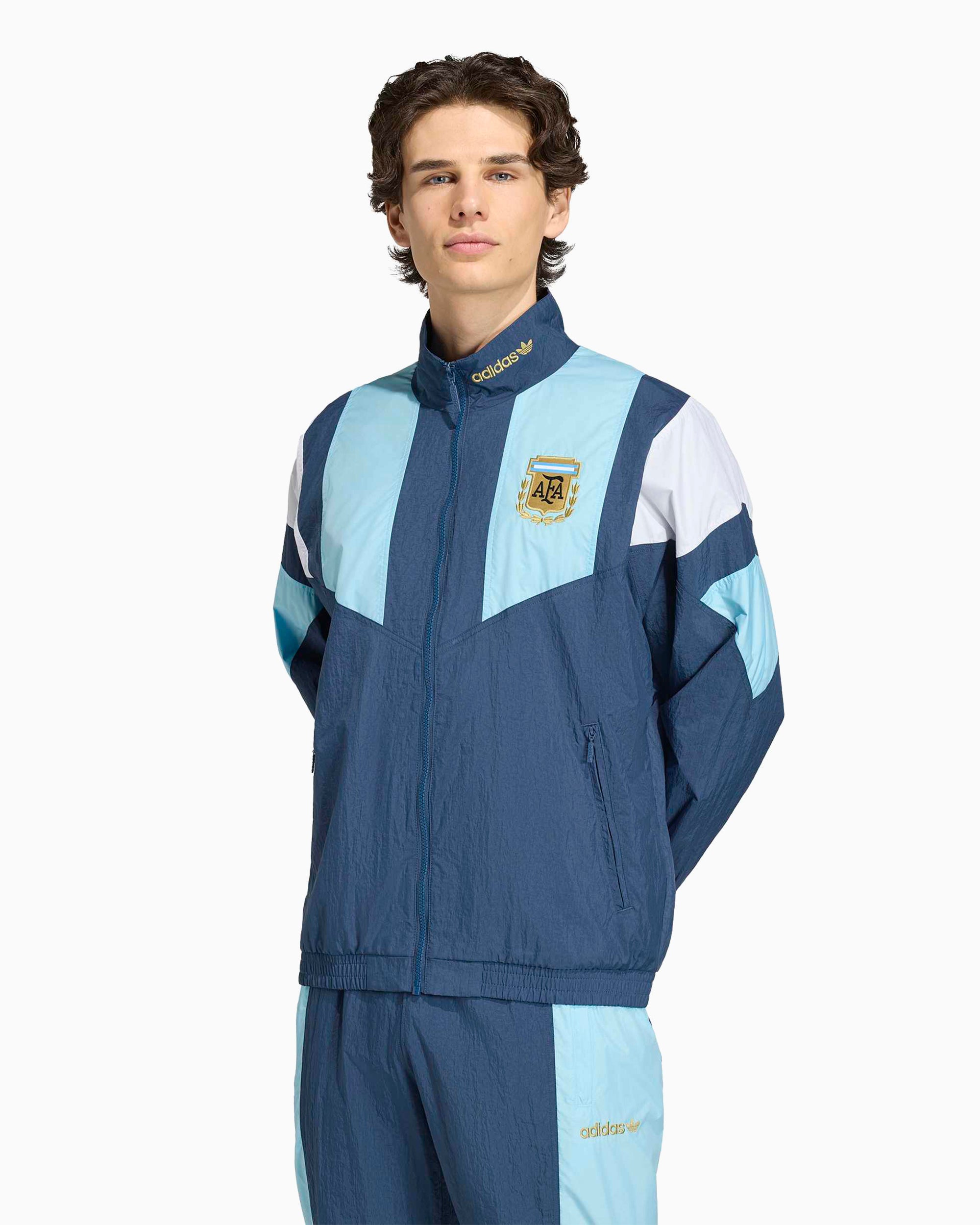 Jackets Coats adidas Originals EQT Argentina Football Logo Relaxed Men's Track Jacket - KG2287