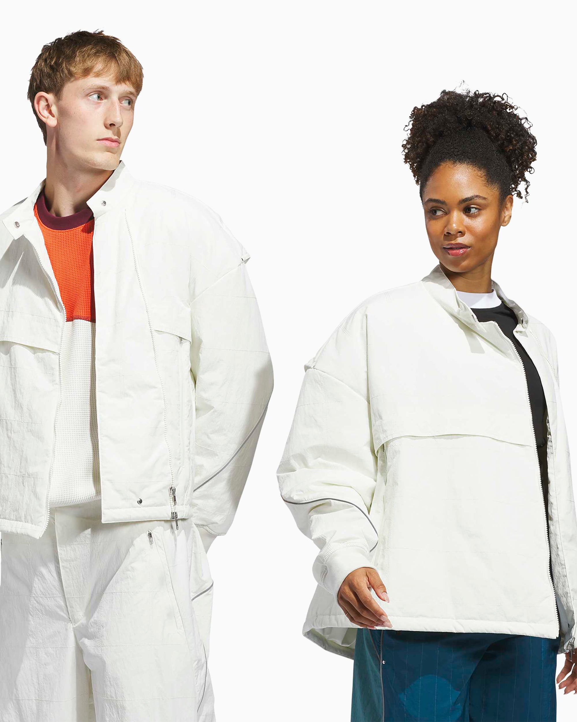 Jackets Coats adidas Originals Los Angeles Motor Ave Racer Relaxed Unisex Light Jacket - KB7391