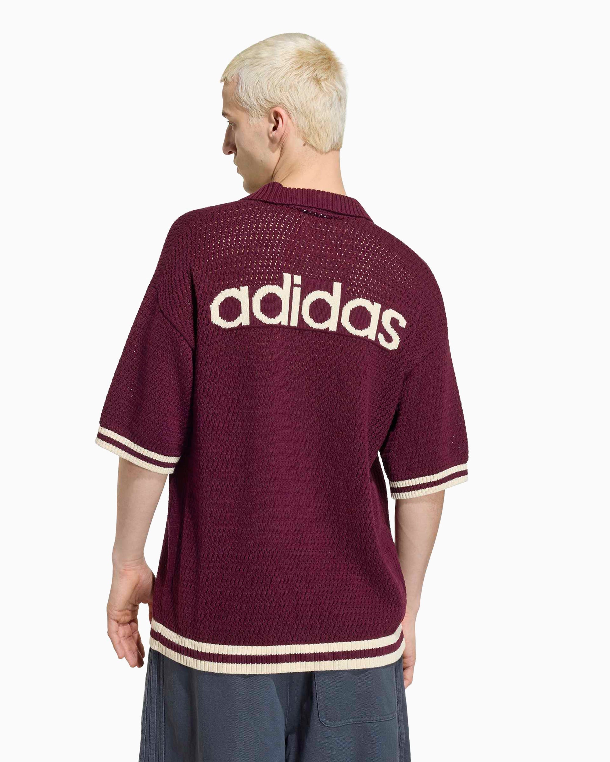 Jackets Coats adidas Originals "Munich" Crochet Logo Relaxed Men's Cardigan - KQ6977