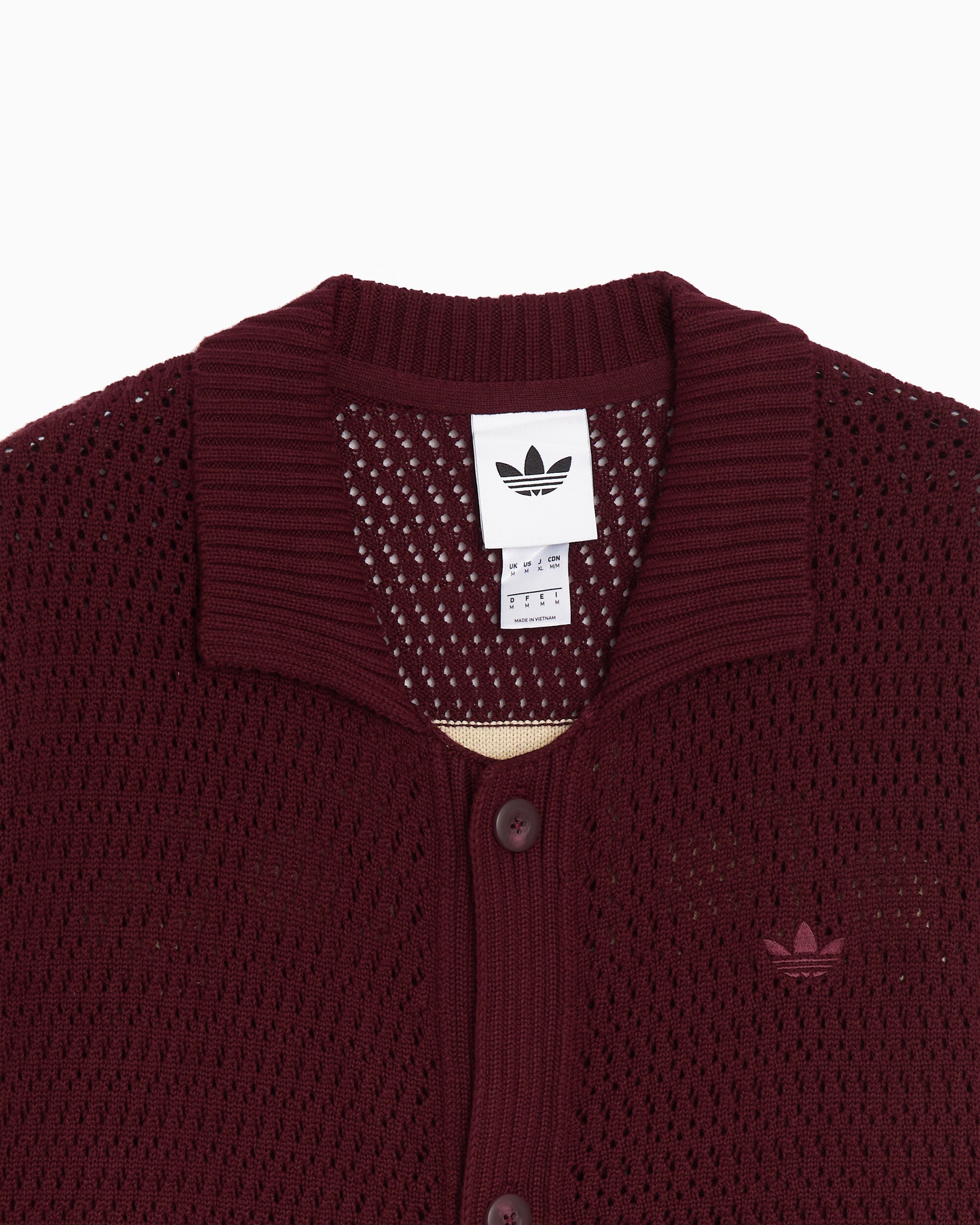 Jackets Coats adidas Originals "Munich" Crochet Logo Relaxed Men's Cardigan - KQ6977
