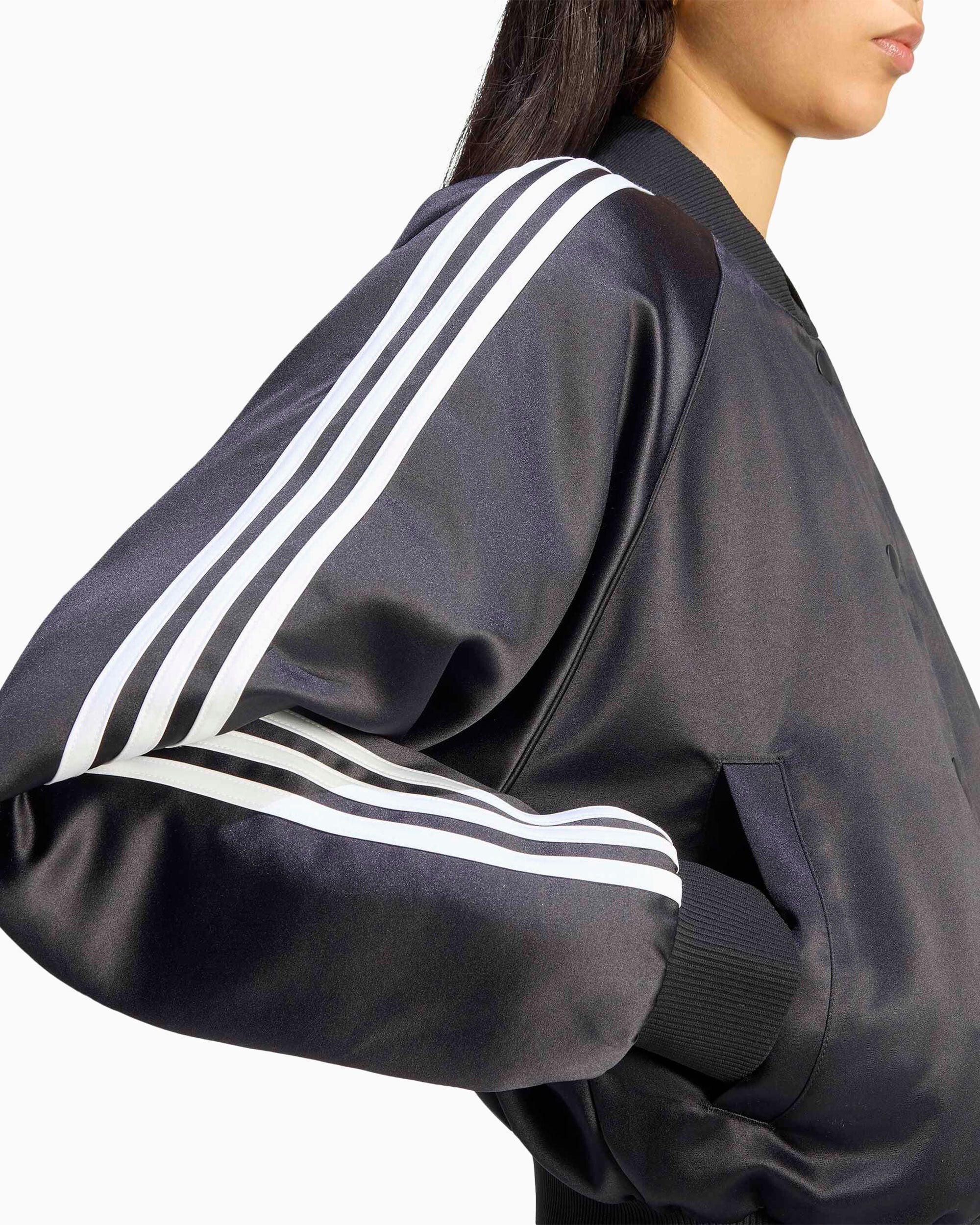 Jackets Coats adidas Originals Satin Logo Crop Women's Bomber - KT2648