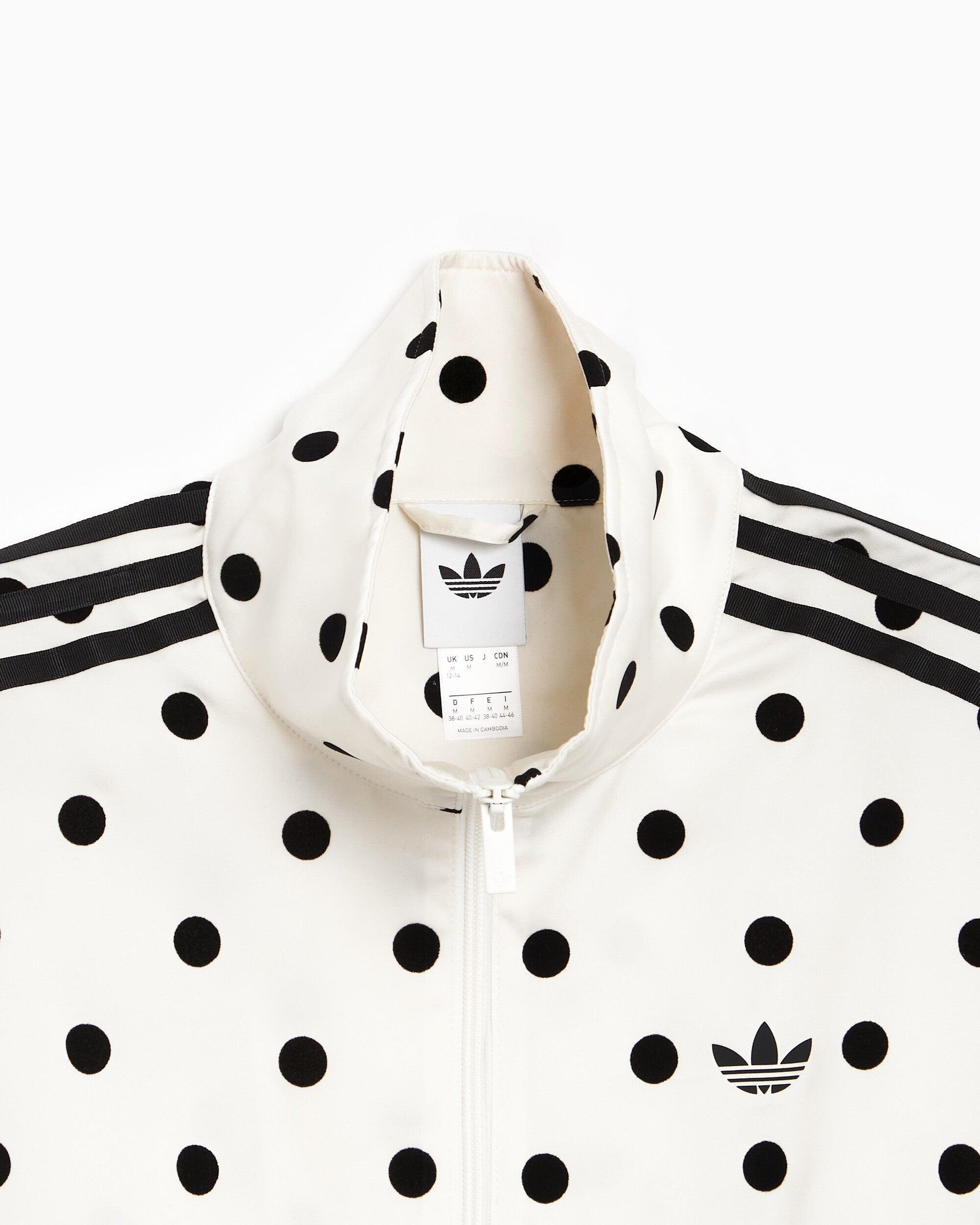 Jackets Coats adidas Originals Satin Polka Dots Crop Women's Track Jacket - KV1165
