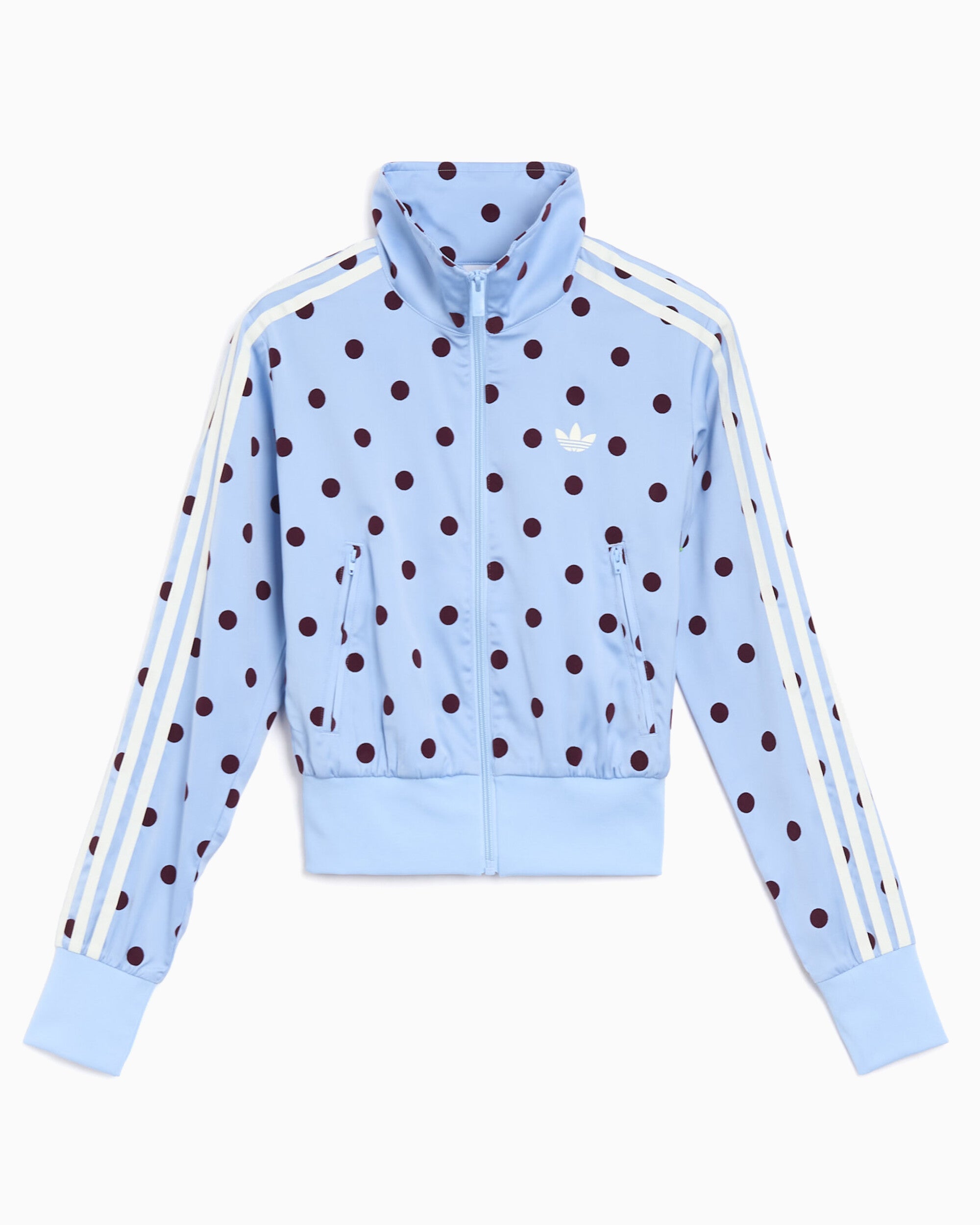 Jackets Coats adidas Originals Satin Polka Dots Crop Women's Track Jacket - KV1167