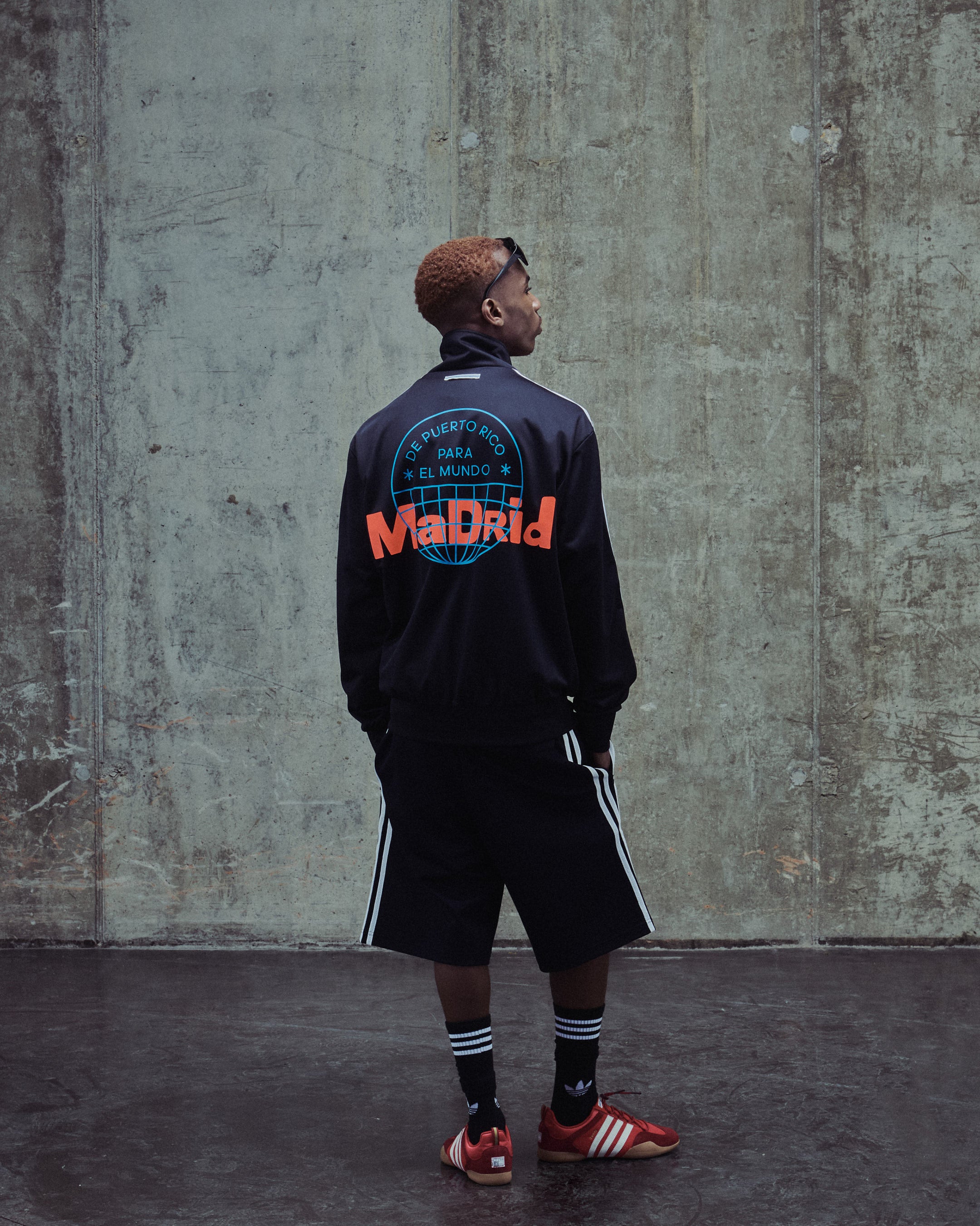 Jackets Coats adidas Originals x Bad Bunny DTmF Tour Merch "Madrid" Firebird Track Jacket - LG9056