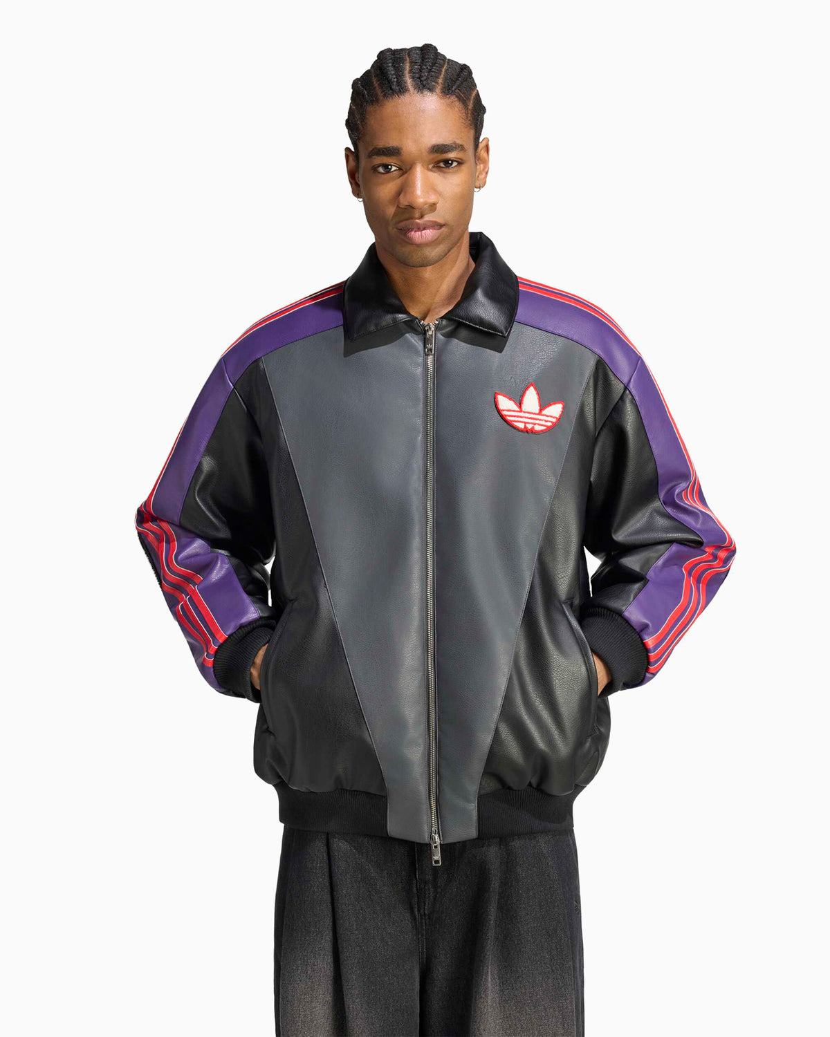 Jackets Coats adidas Originals x Pokemon "Gengar" with patches Relaxed Men's Bomber - IB7072