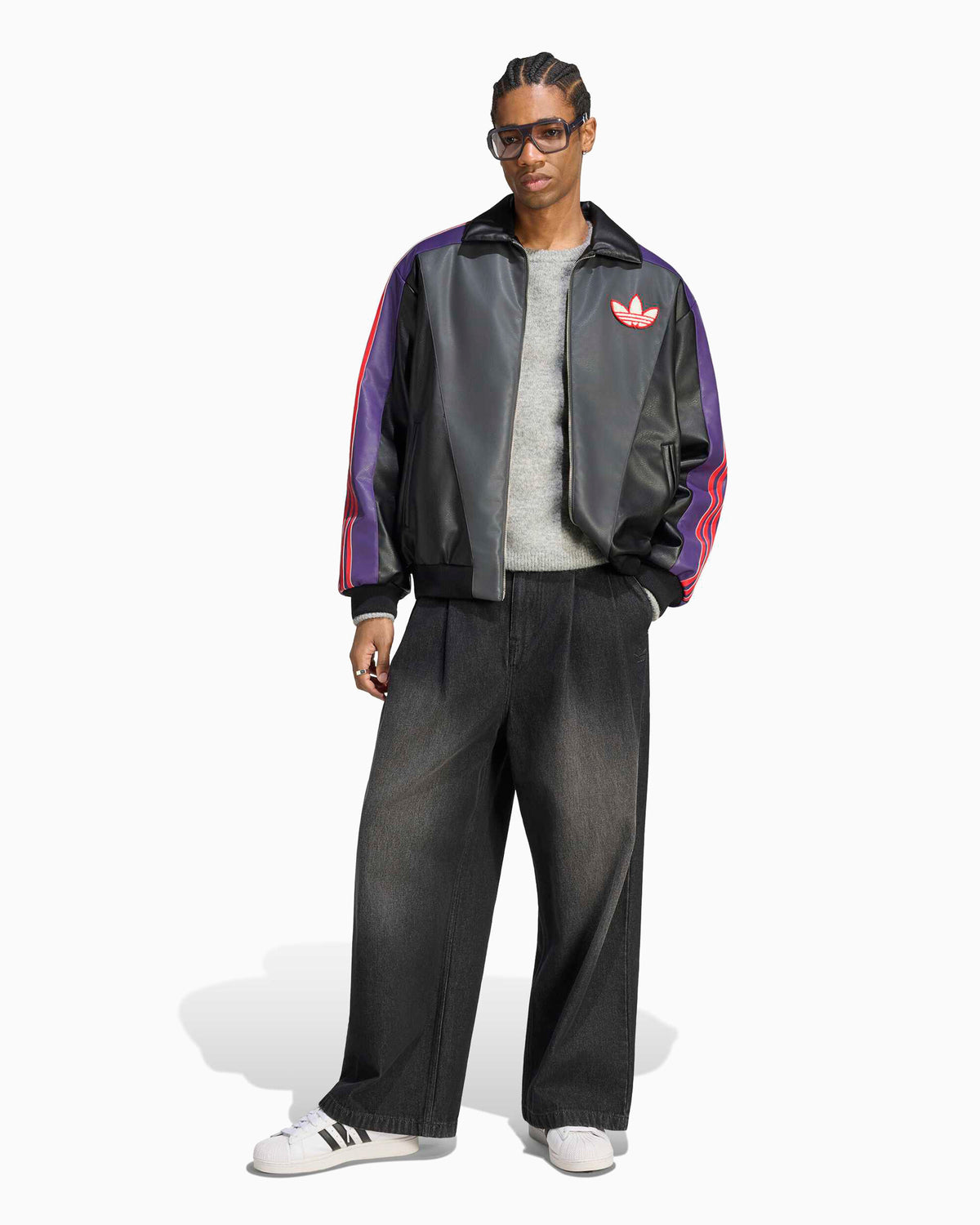 Jackets Coats adidas Originals x Pokemon "Gengar" with patches Relaxed Men's Bomber - IB7072