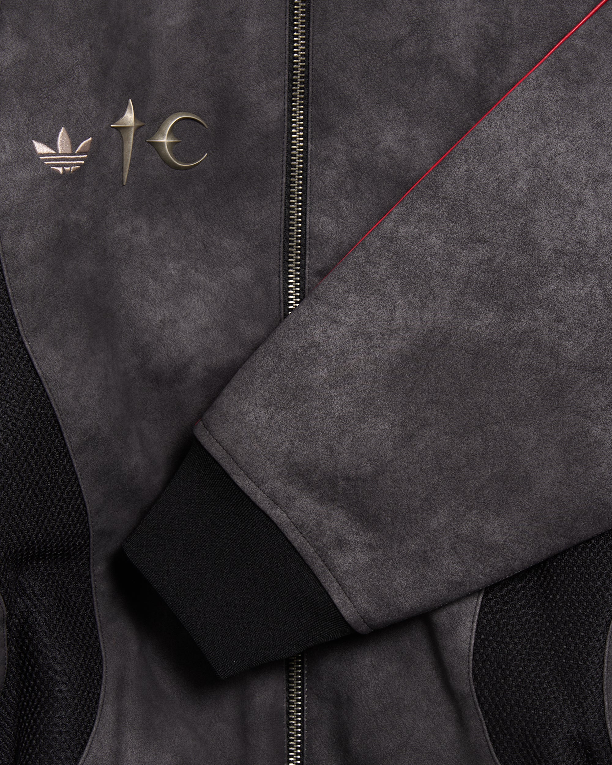 Jackets Coats adidas Originals x Thug Club Teamgeist Logo Relaxed Men's Leather Jacket - KC2222