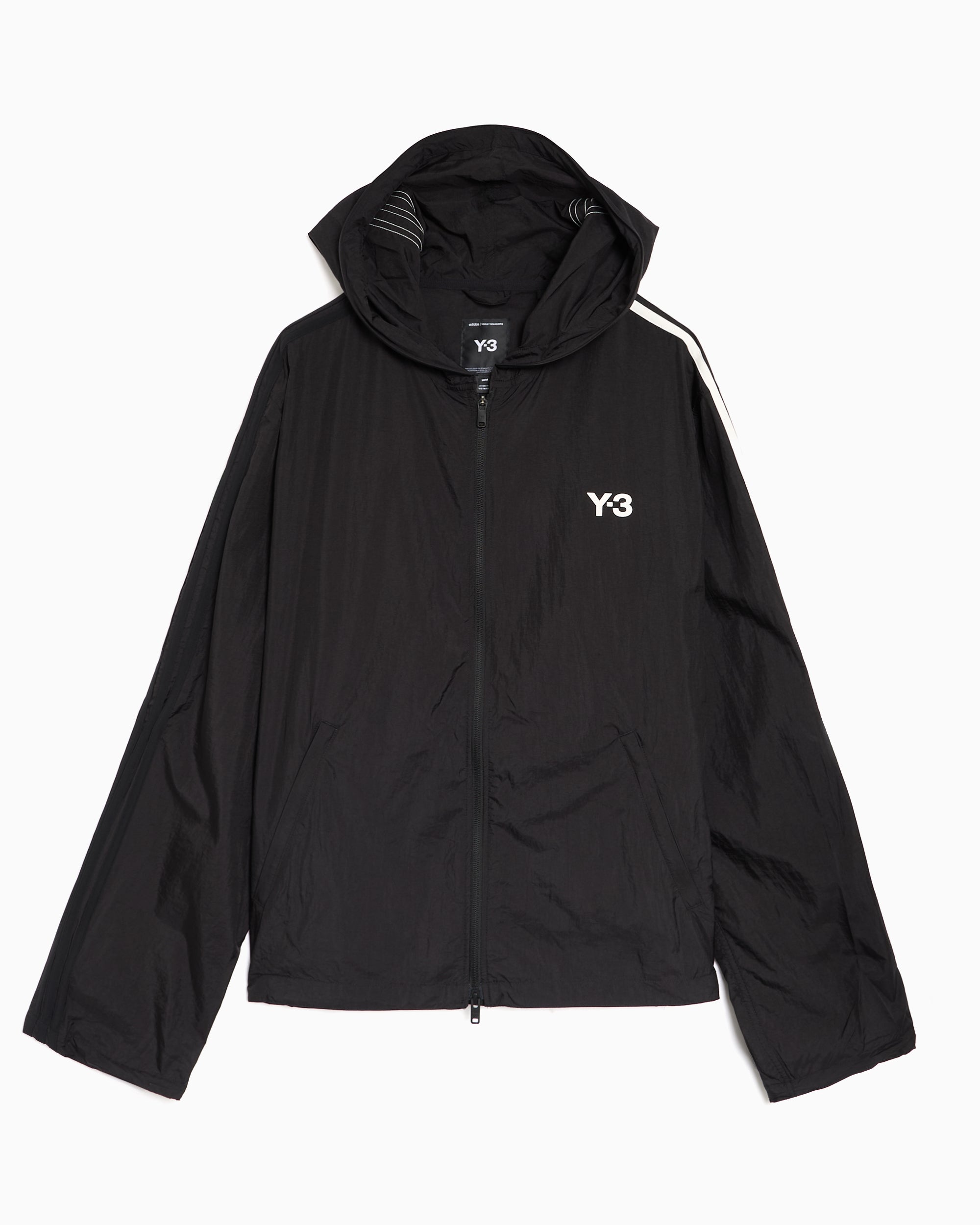 Y-3 トラックジャケット ブラック ヨウジヤマモト　アディダス adidas Y-3 Nylon Wired Logo Relaxed Men's Light Jacket