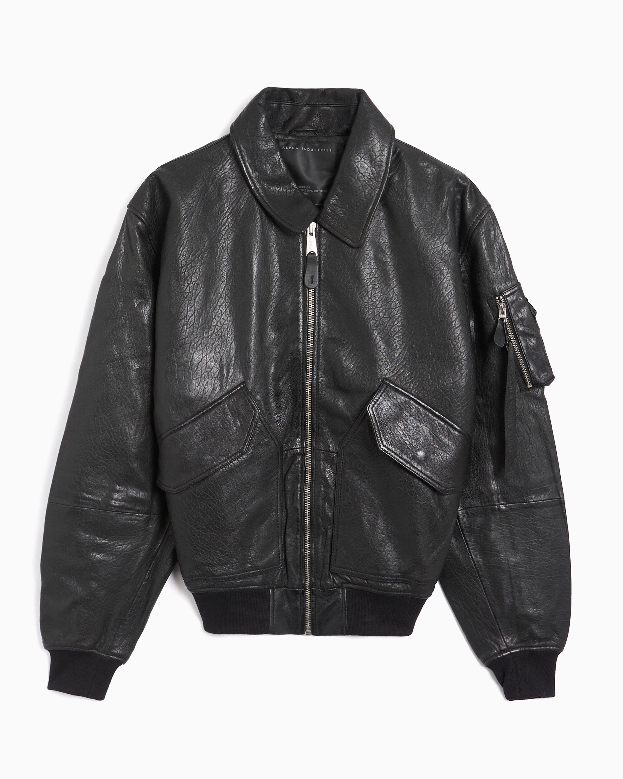 Alpha Industries CWU-36/P Relaxed Men's Leather Jacket