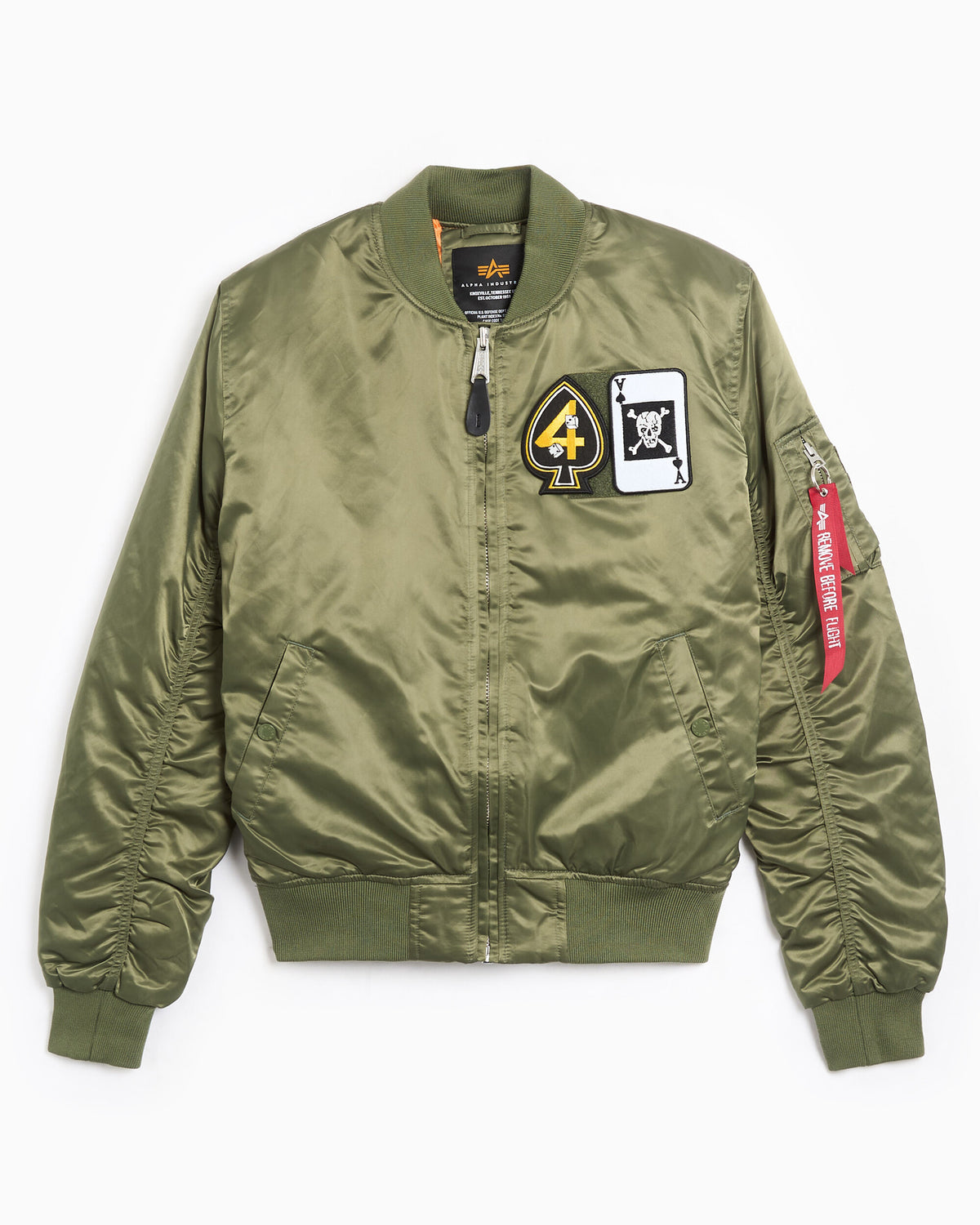 Jackets Coats Alpha Industries MA-1 Black Devils with Patches Men's Bomber - 268158-01
