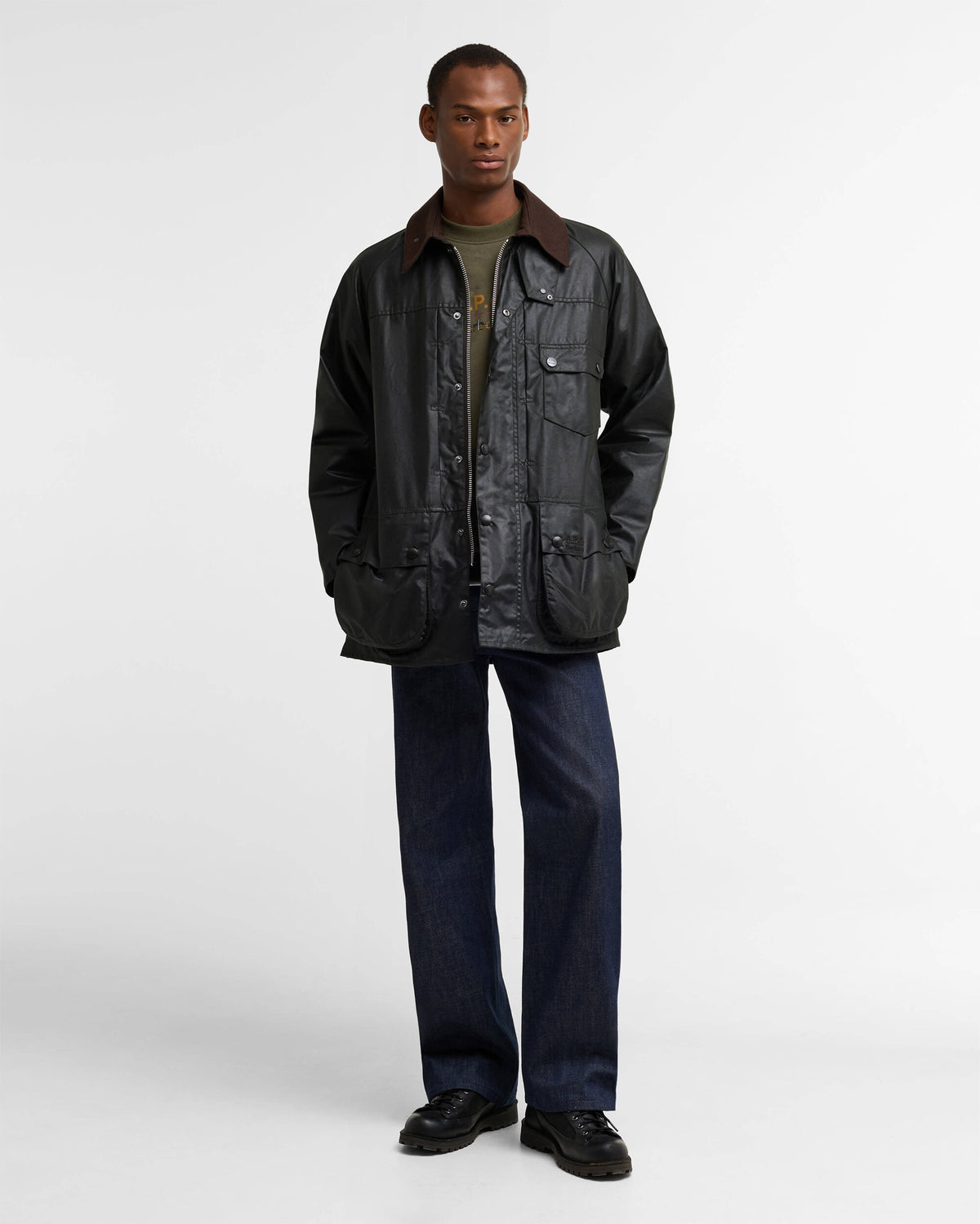 Jackets Coats Barbour x A.P.C Beaufort Relaxed Men's Rain Jacket - MWX2618SG91