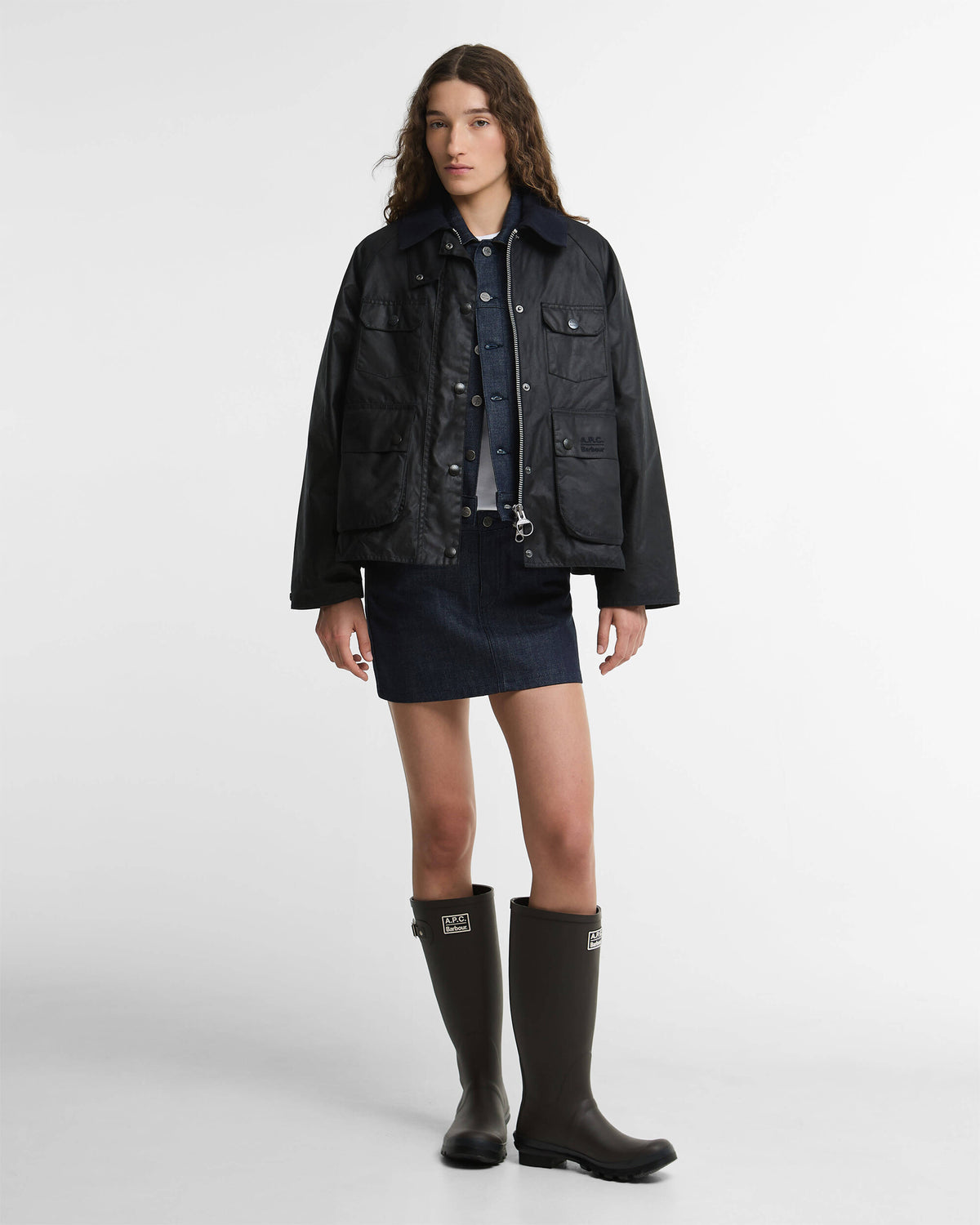 Jackets Coats Barbour x A.P.C Spey Women's Rain Jacket - LWX1598NY91