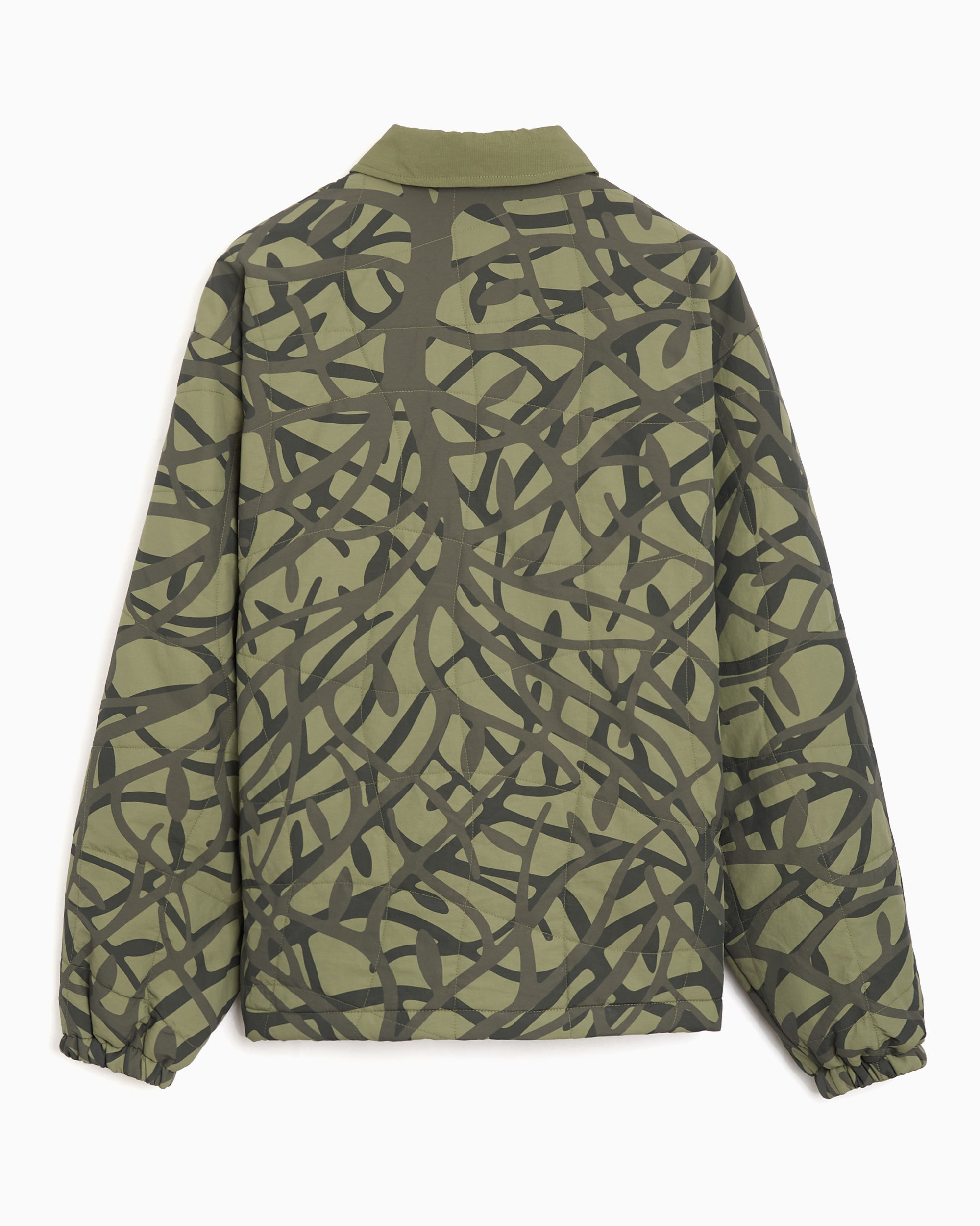 Jackets Coats by Parra A Forest Graphic Boxy Men's Quilted Jacket - 55200-GREEN