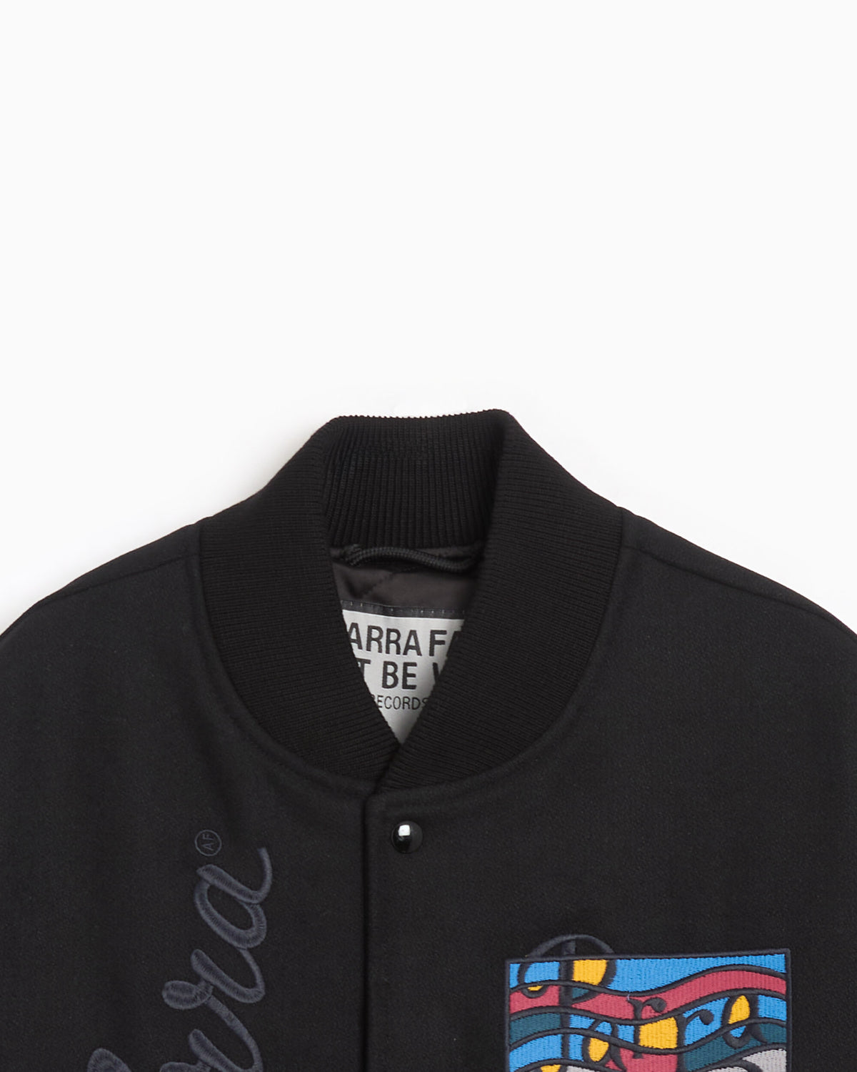 Jackets Coats by Parra All The Best Embroidered Relaxed Men's Varsity Jacket - 56355-Black