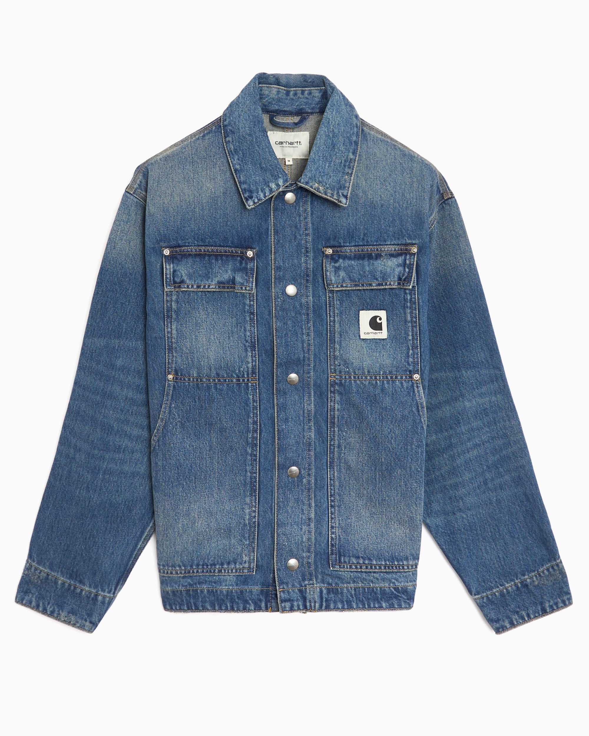 Jackets Coats Carhartt WIP OG Arctic Relaxed Women's Denim Jacket - I036316-01B7