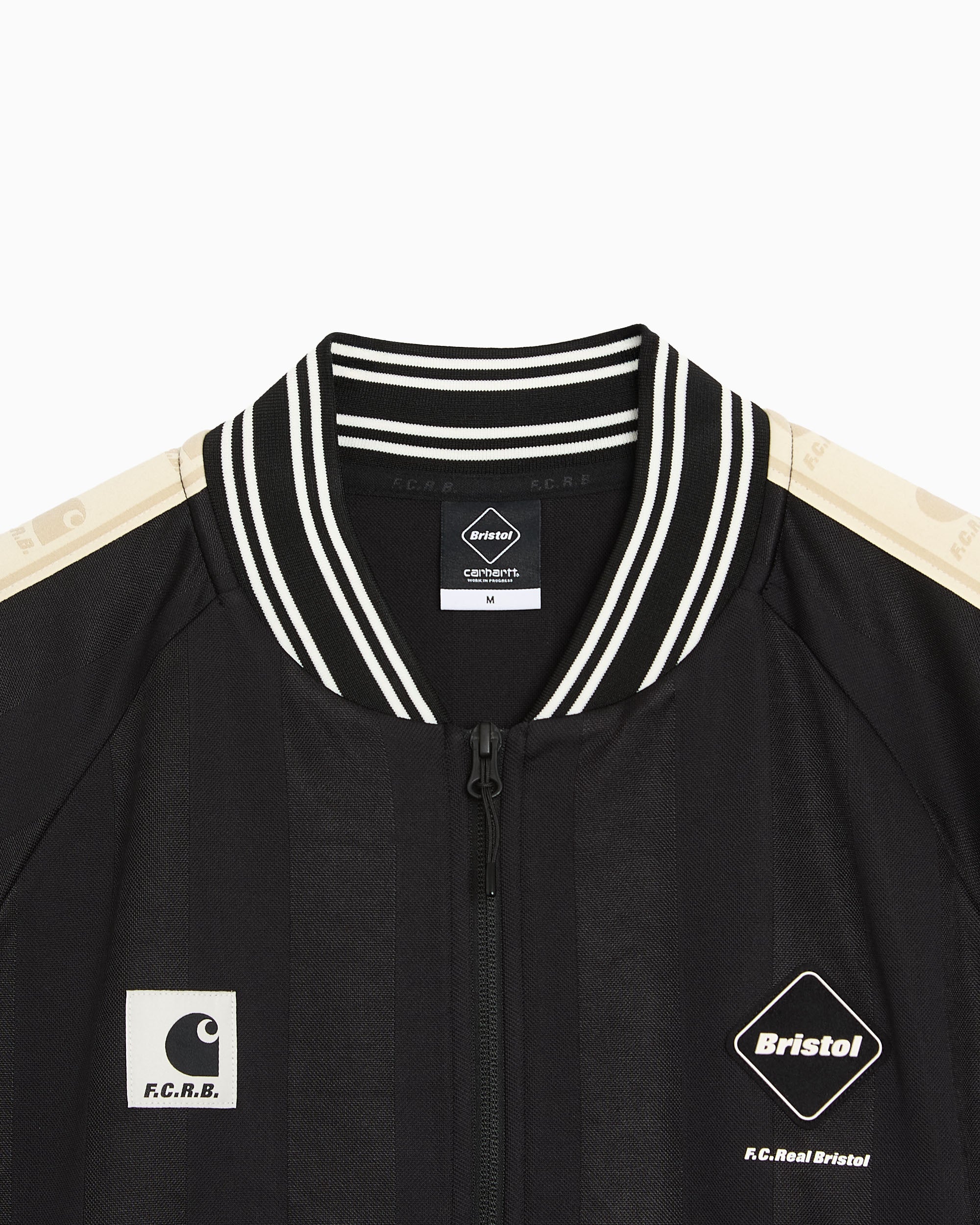 Jackets Coats Carhartt WIP x F.C. Real Bristol Striped Unisex Track Jacket - A261044-89XX