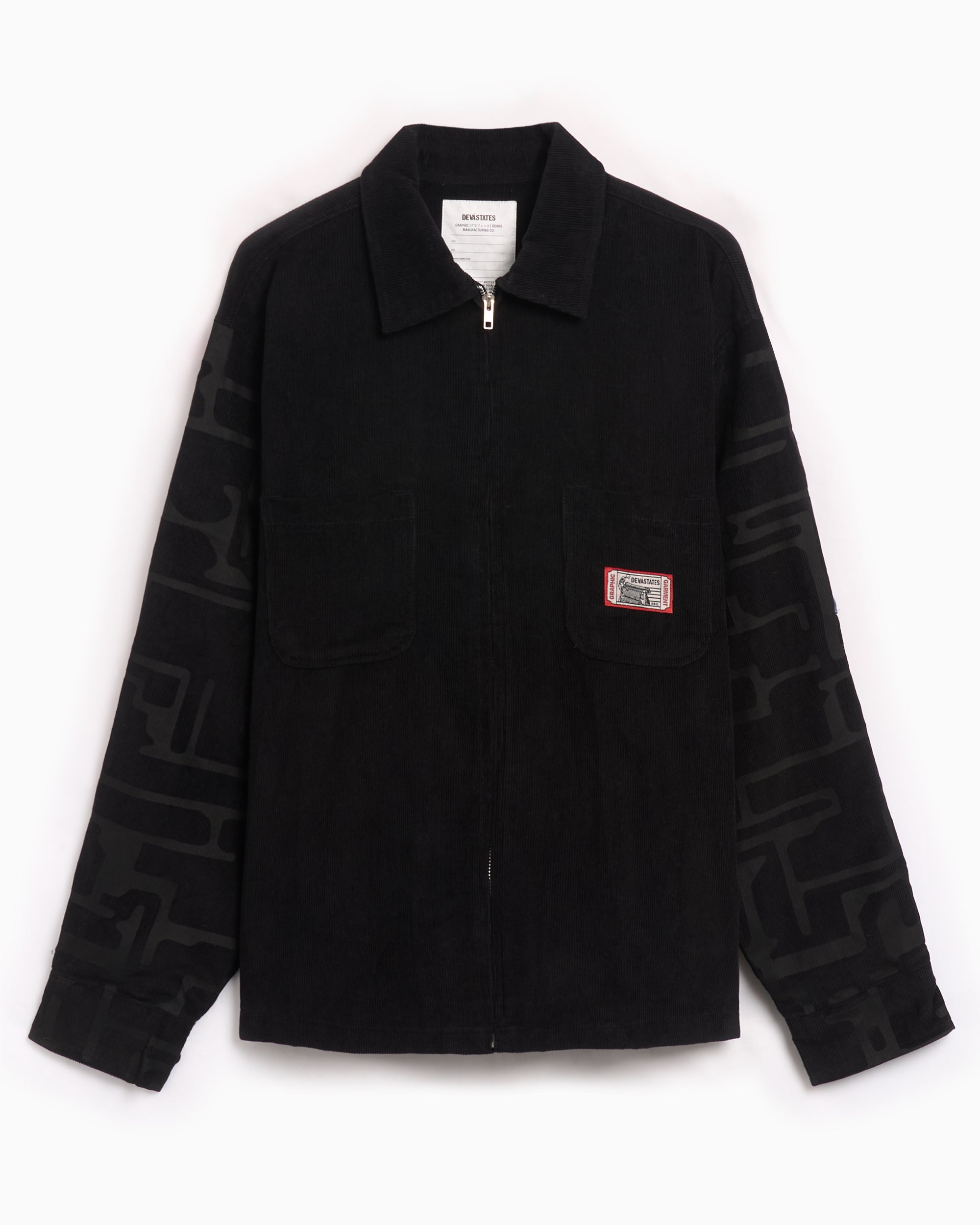 DEVÁ STATES Circuit Men's Zip-Up Corduroy Jacket Men's Light Jacket