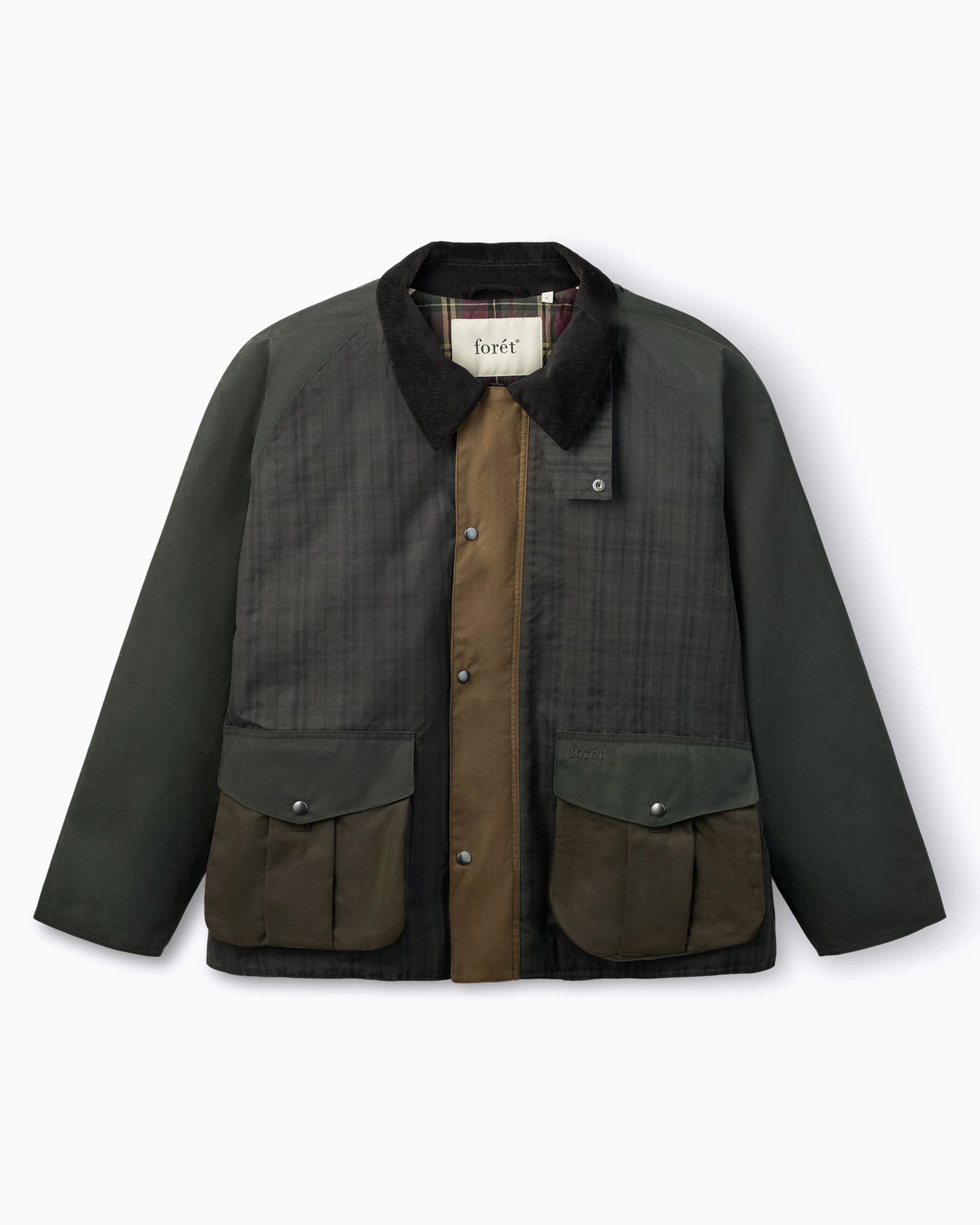 forét Bivouac Oilskin Plaid Men's Rain Jacket