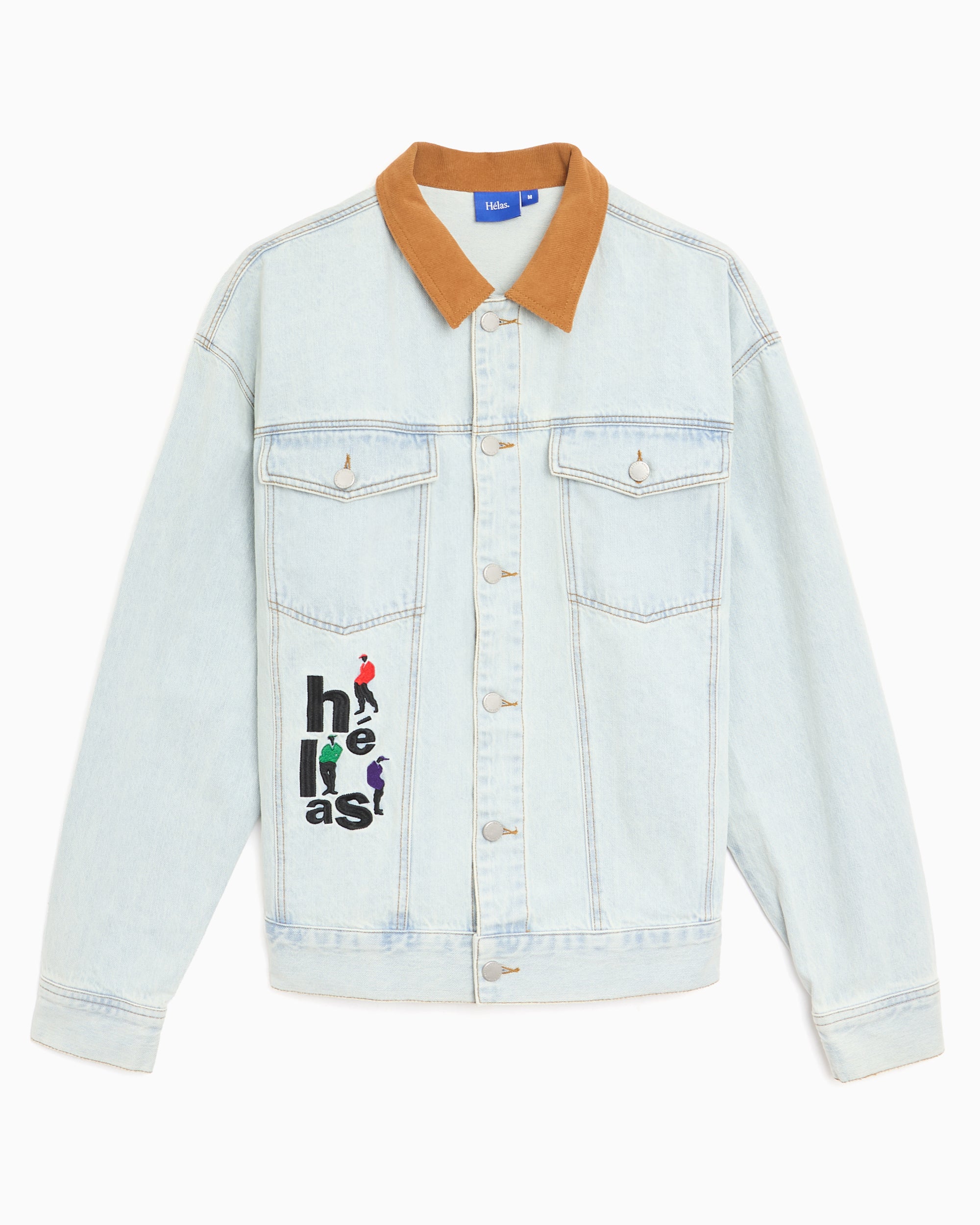 Jackets Coats Hélas. Jazzy Embroidered Men's Denim Jacket - A06S1D1JKTJEA01