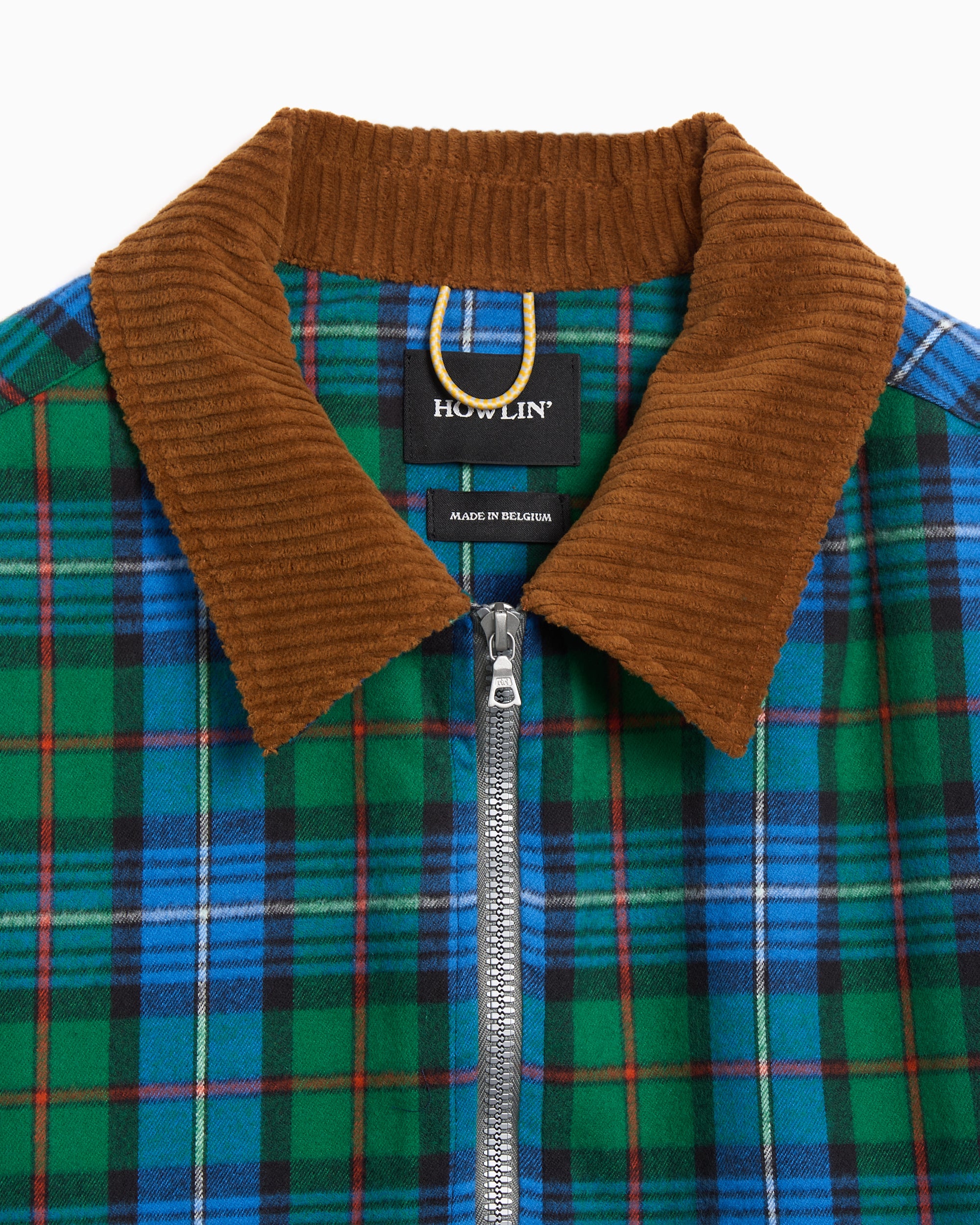 Jackets Coats Howlin' Swing Plaid Boxy Men's Light Jacket - Boxy-Swing-Jacket-Cord-Neck-Tartan