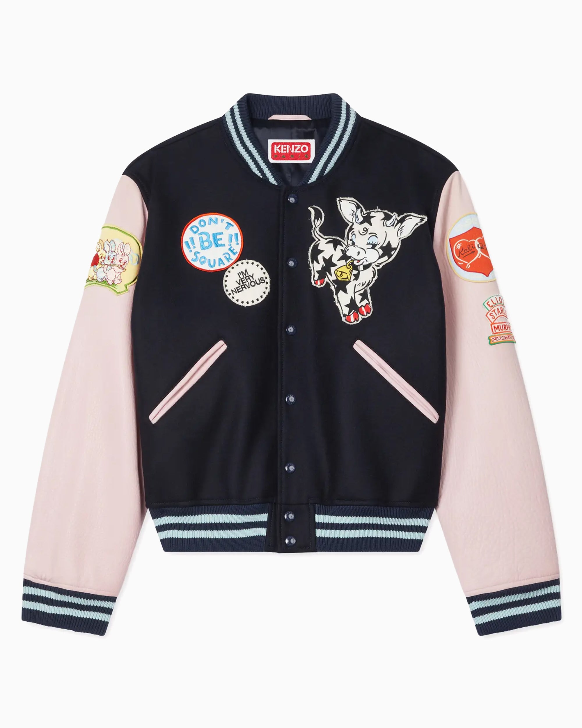 Jackets Coats Kenzo "Badges" Embroidered Boxy Men's Bomber - FG55BL1839ON-76