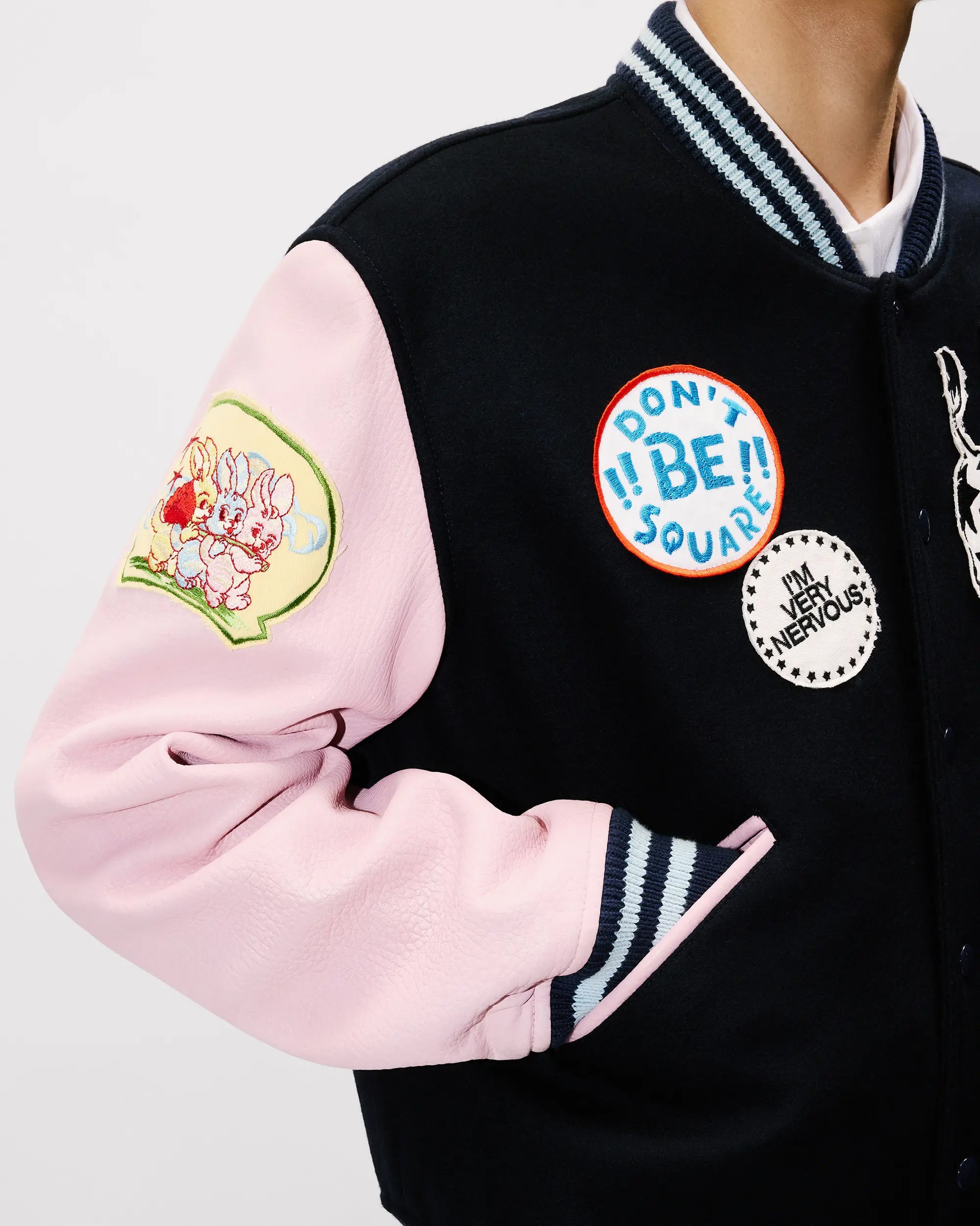 Jackets Coats Kenzo "Badges" Embroidered Boxy Men's Bomber - FG55BL1839ON-76
