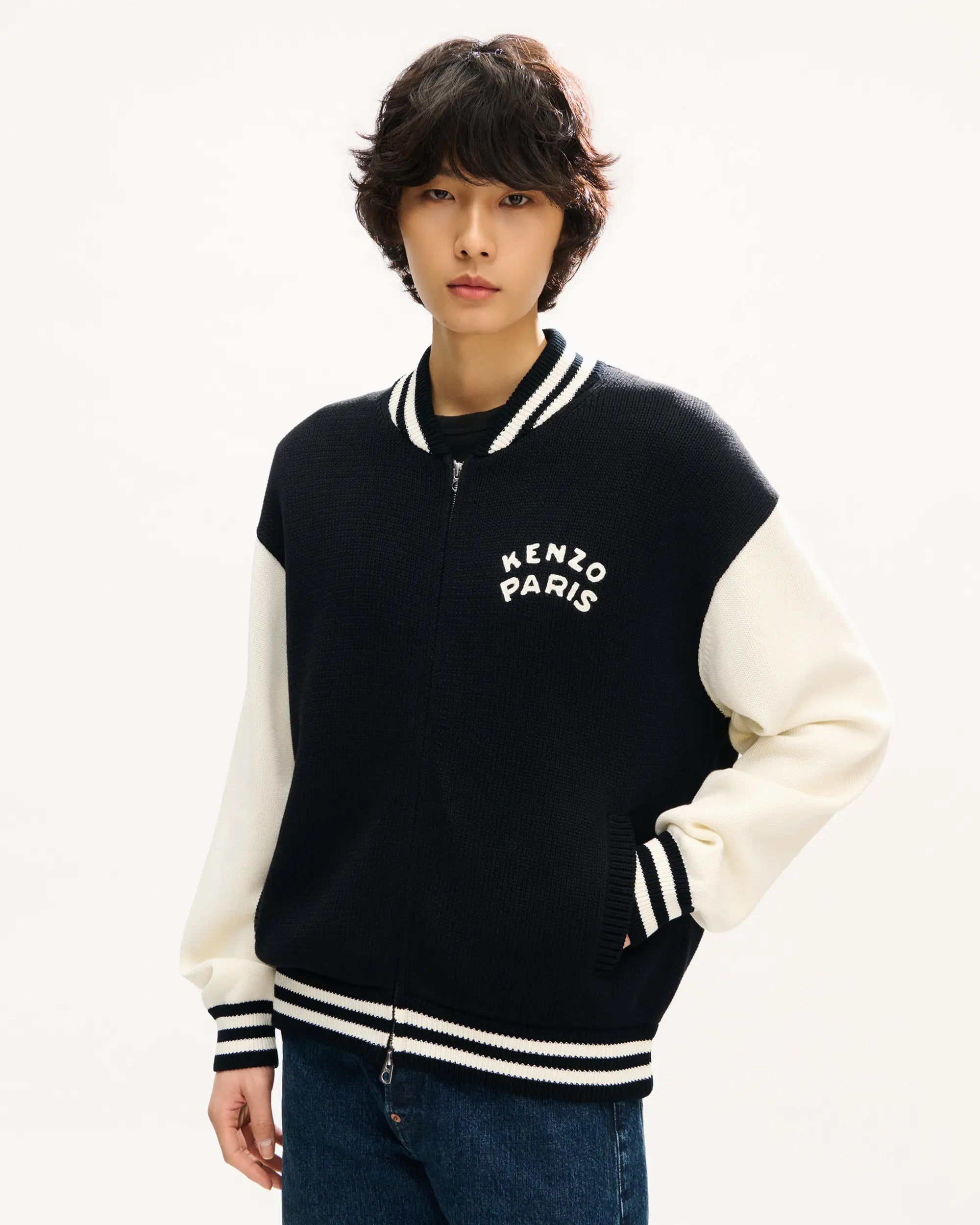 Jackets Coats Kenzo Paris Embroidered Men's Varsity Jacket - FG65CA8053EC-99