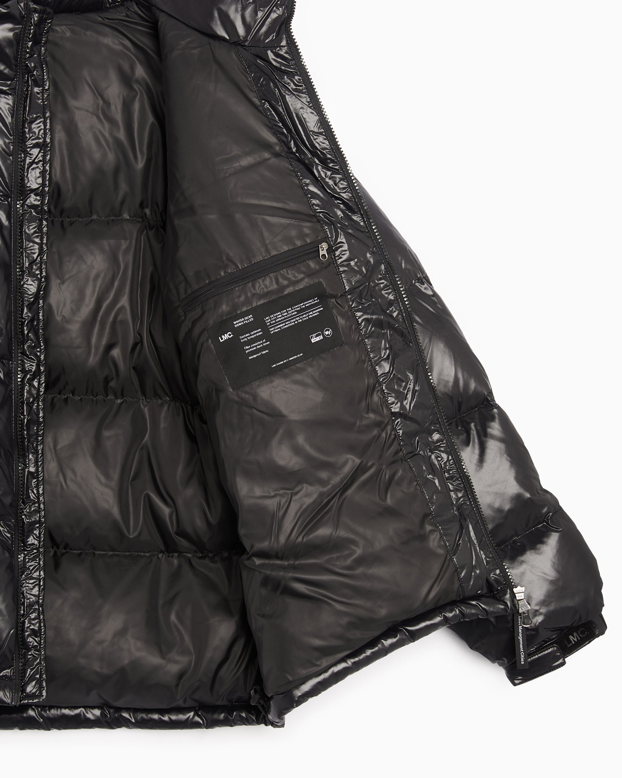 Jackets Coats LMC OG Glossy Men's Down Jacket Men's Down Jacket - LM23FJP102BLK