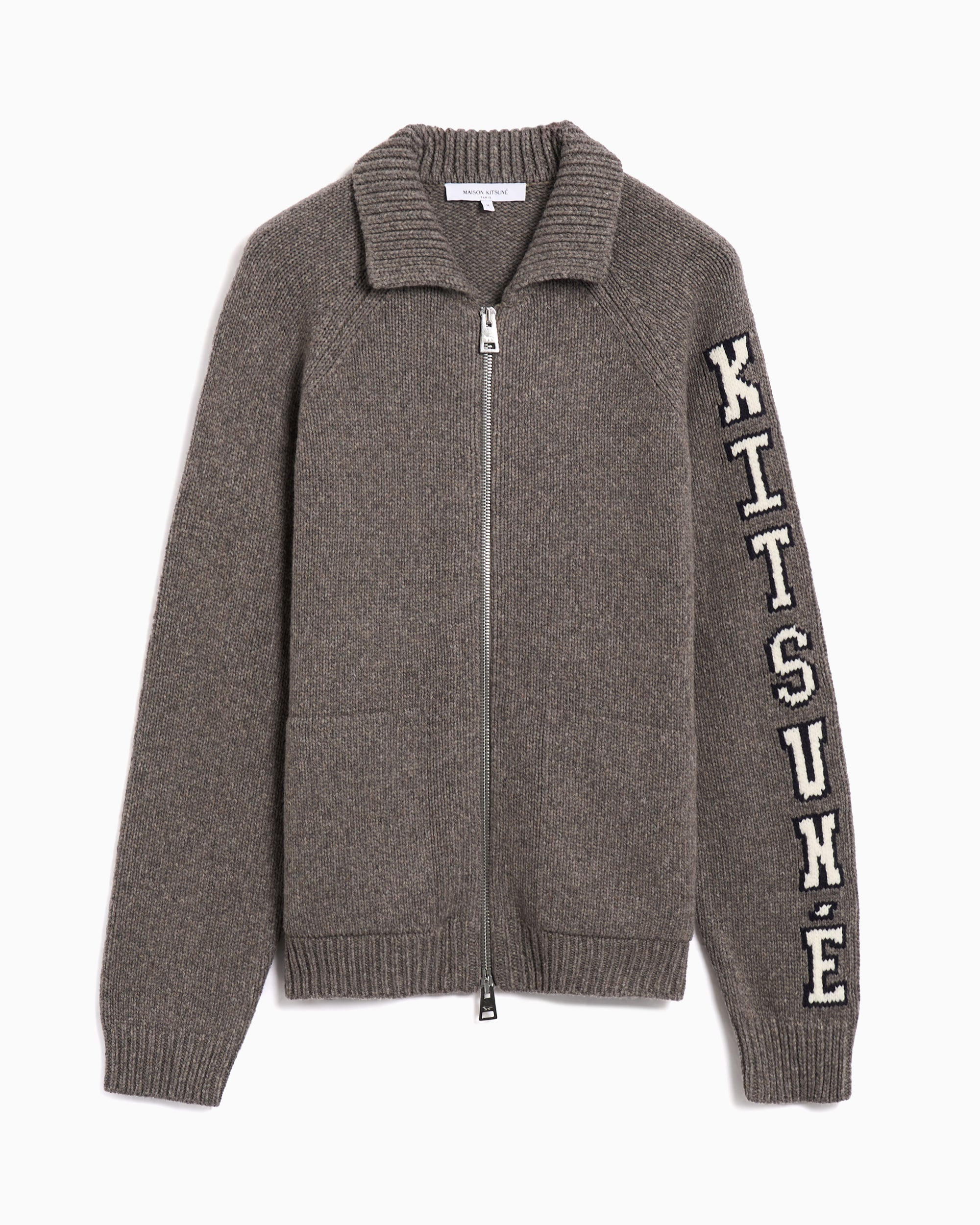 Azuma×ZAZEN BOYS KITSUNE CARDIGAN Maison Kitsuné College Men's Cardigan