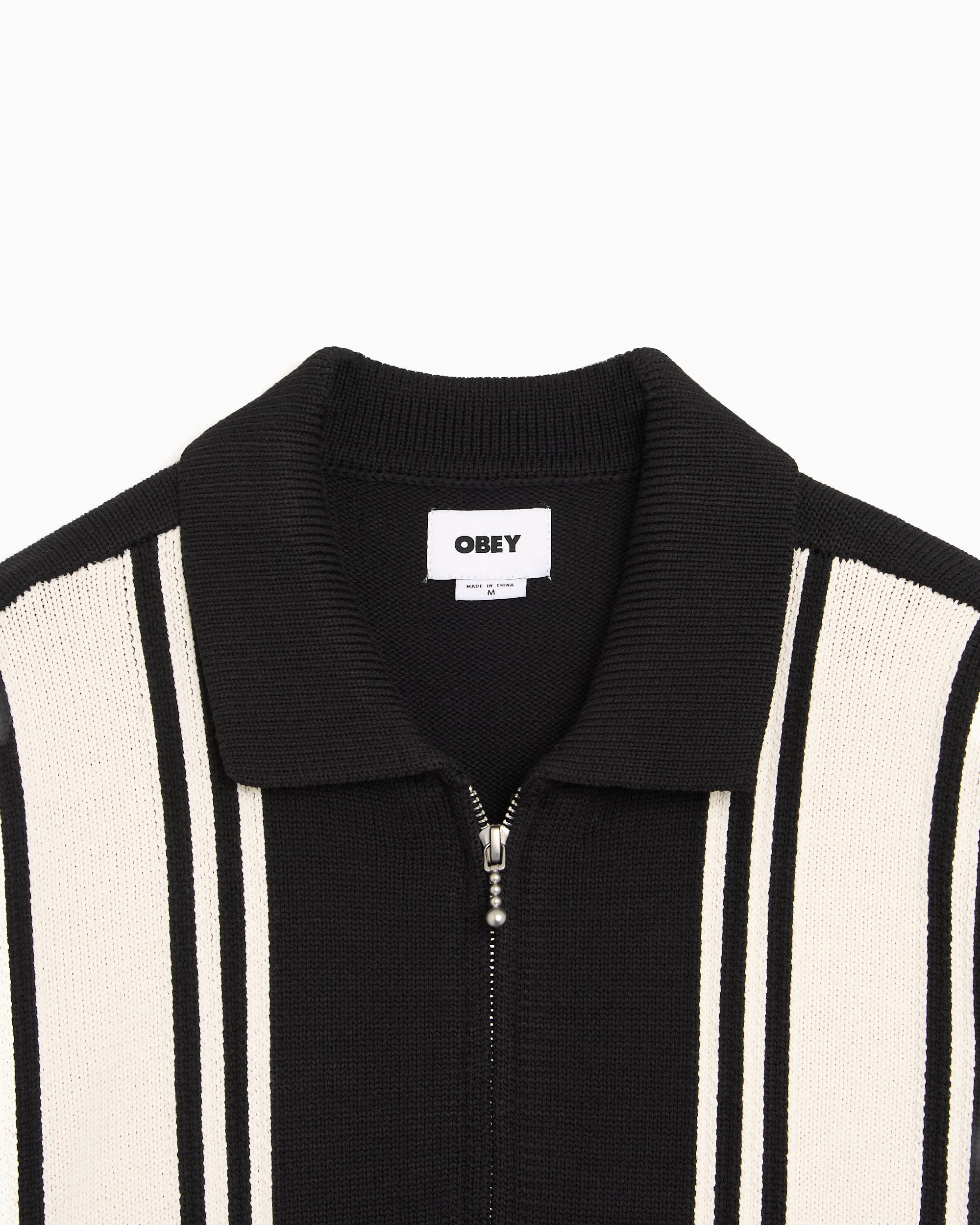 Jackets Coats OBEY Clothing Matt Striped Men's Cardigan - 151010046-BKM