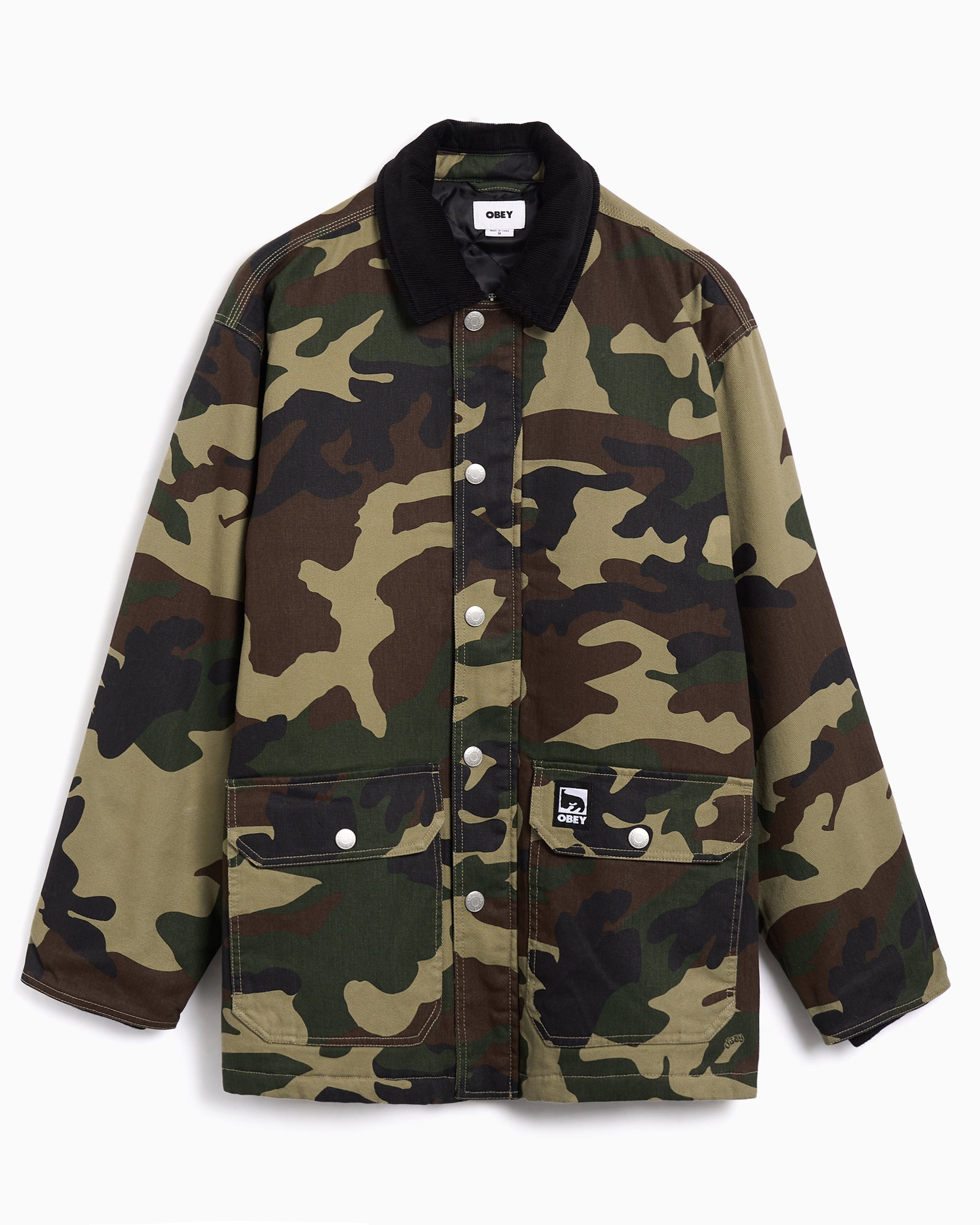 OBEY ジャケット カモ RiseUp BDU Jacket CAMO オベイ OBEY Clothing Norton Barn Camo Print Men's Work Jacket