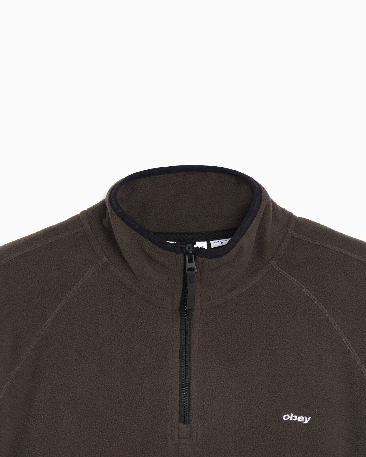 Jackets Coats OBEY Clothing Vetta Embroidered Relaxed Men's Fleece Jacket - 111620099-ADS