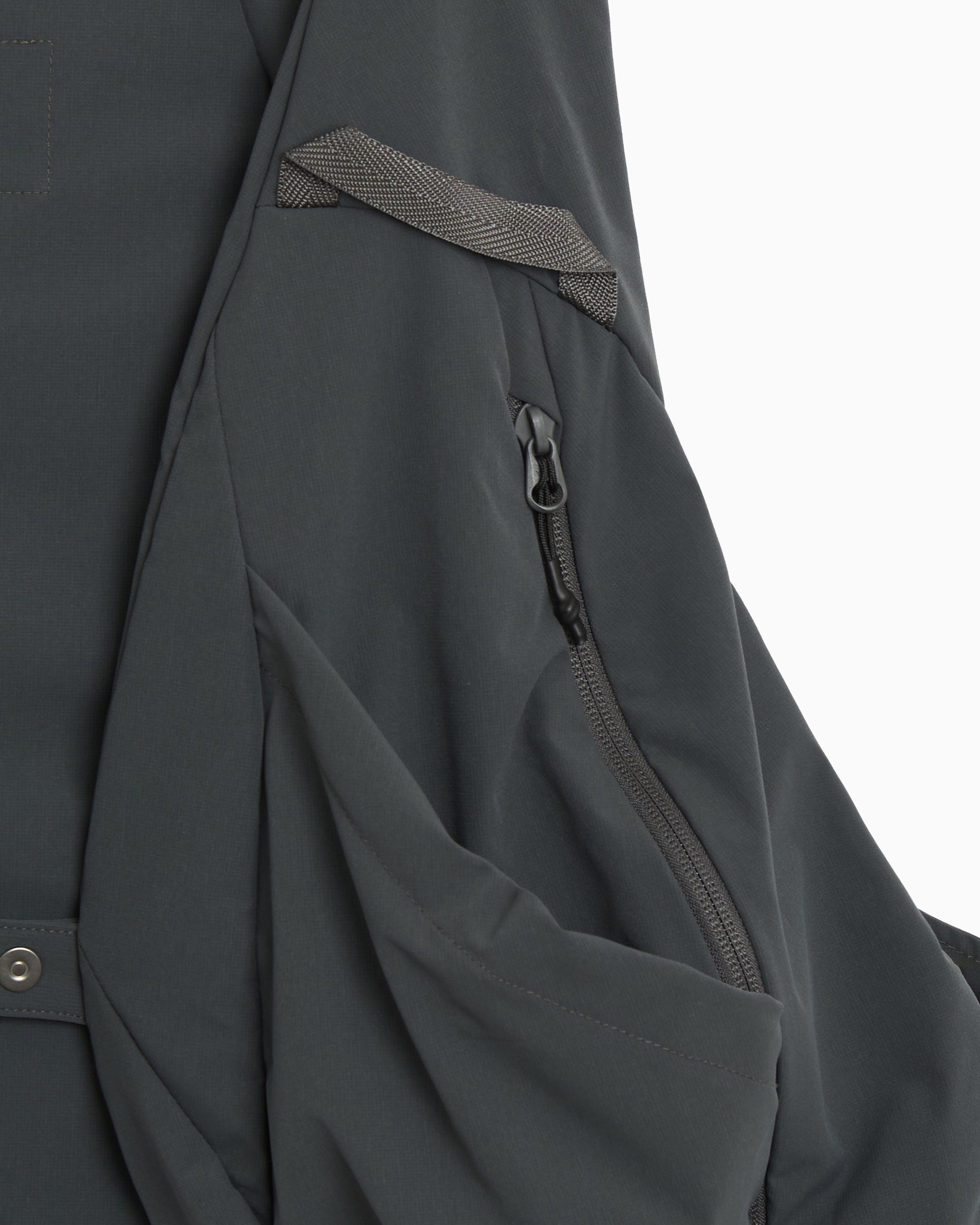 Jackets Coats Poliquant x Sealson The SR1/Drop14 Experimental Reconstructed 2-in-1 Relaxed Men's Windbreaker - 2601016-GREY