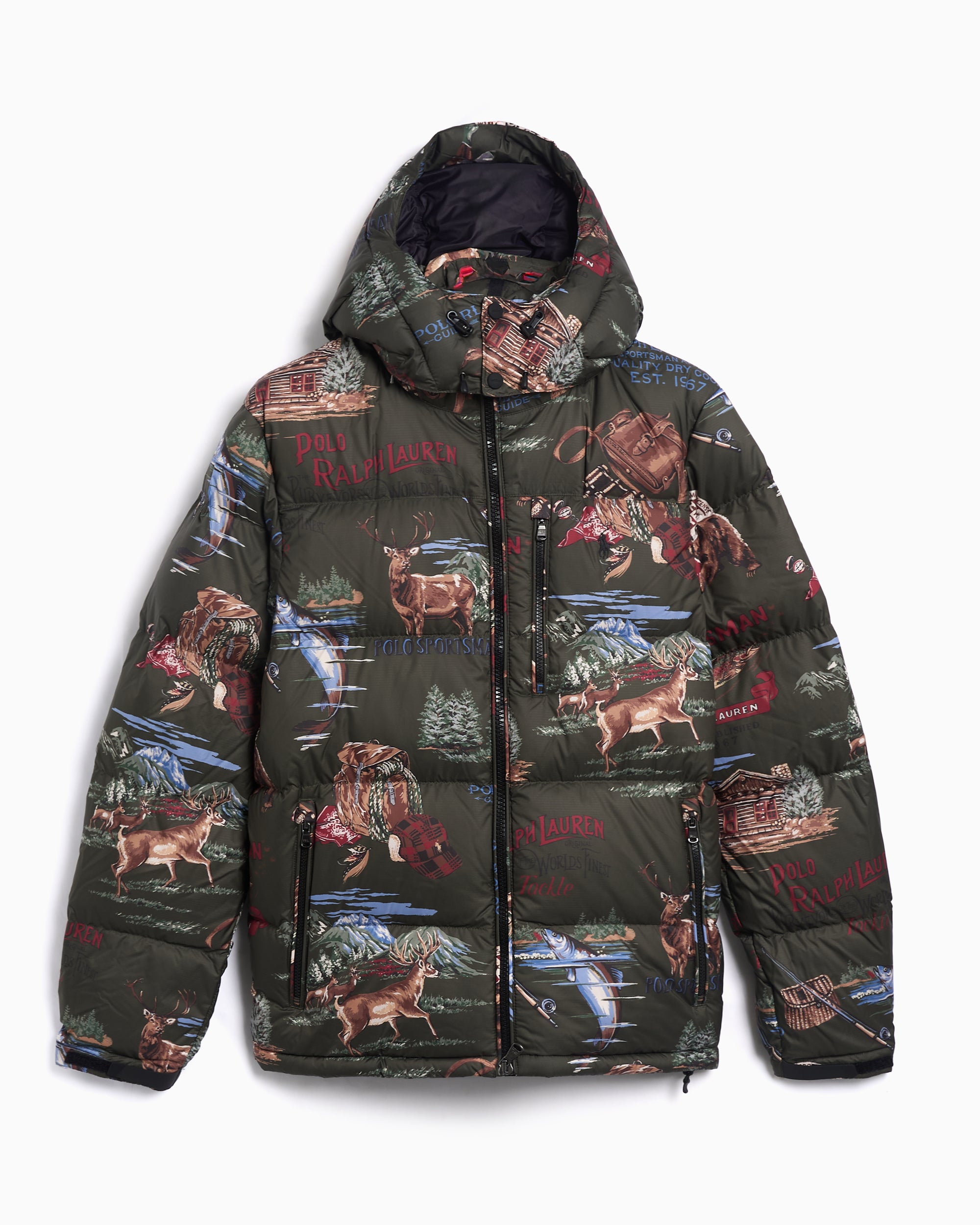 Polo Ralph Lauren Gorham Sportsman Ripstop Graphic Men's Down Jacket
