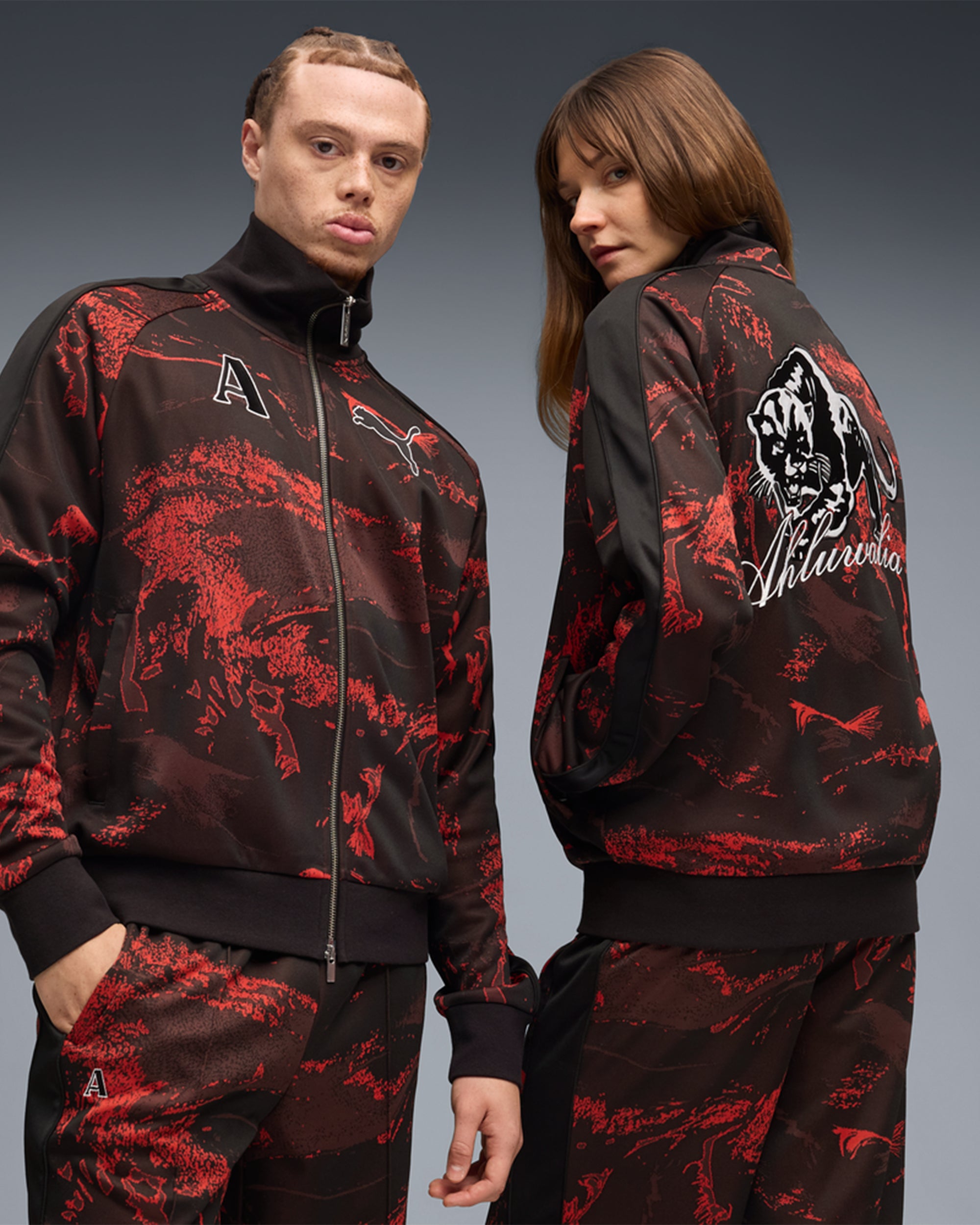 Jackets Coats Puma x Ahluwalia T7 Graphic Men's Track Jacket - 635235-01