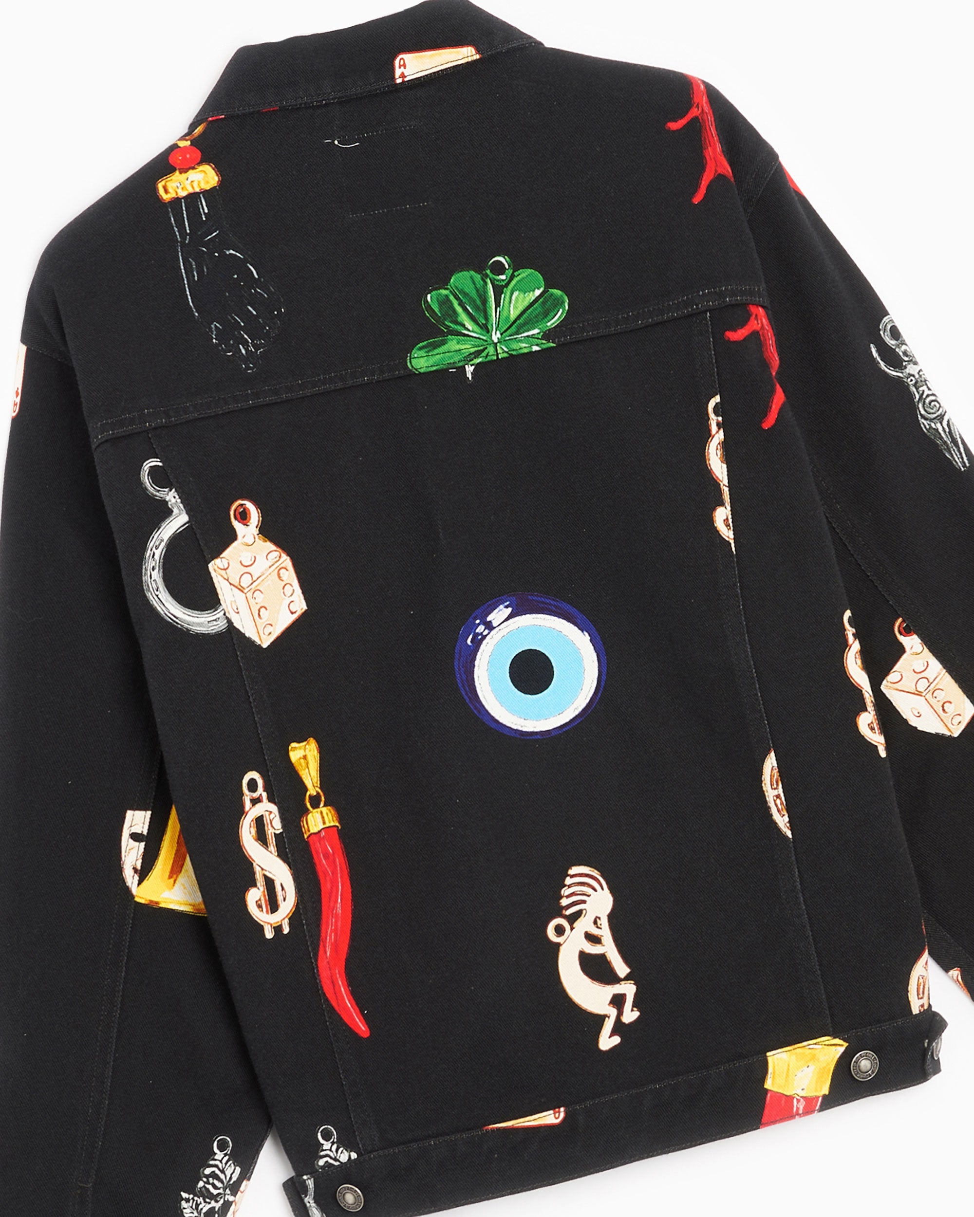 Jackets Coats Sky High Farm Workwear Charm Unisex Print Woven Denim Jacket Unisex Denim Jacket - SHF04J005-1