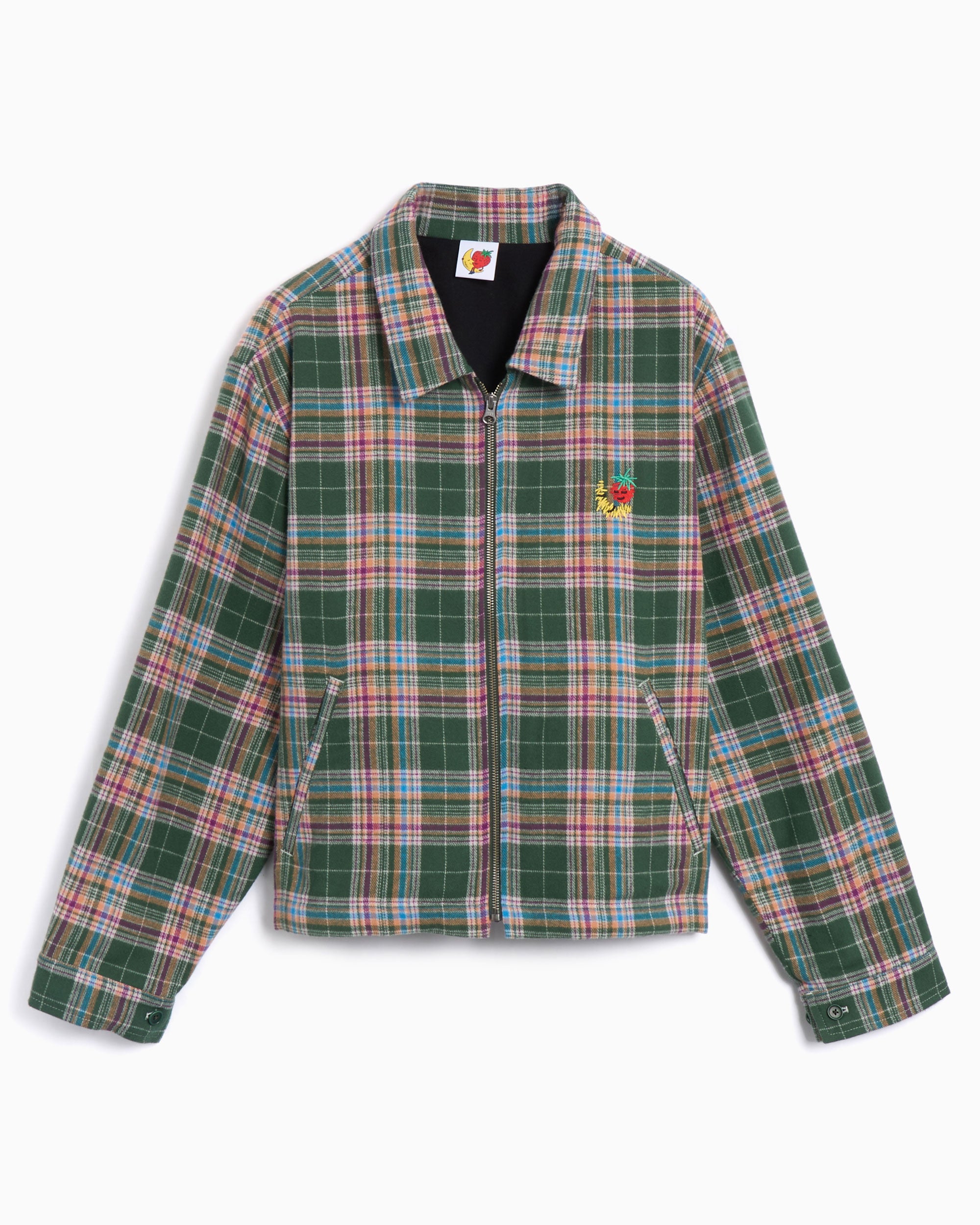 Jackets Coats Sky High Farm Workwear Flannel Gas Station Unisex Jacket Unisex Work Jacket - SHF07J011-1
