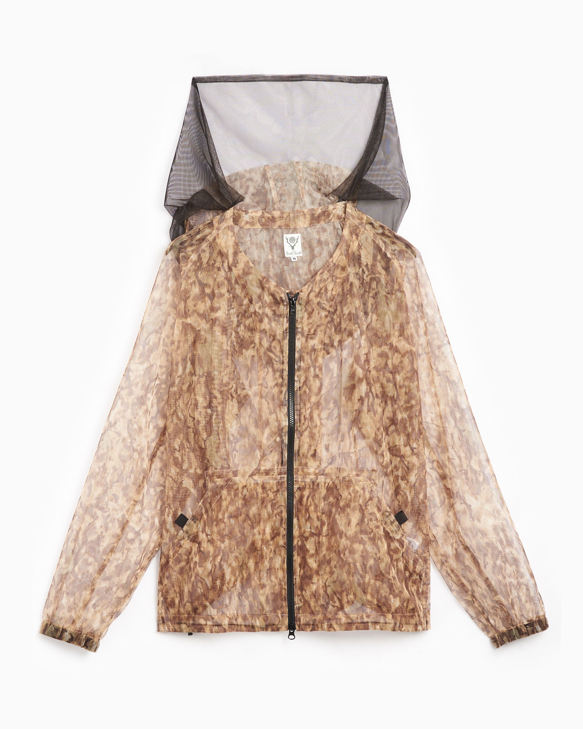 Jackets Coats South2 West8 Bush Men's Lightweight Mesh Parka Jacket Men's Light Jacket - OT444-A-Horn Camo